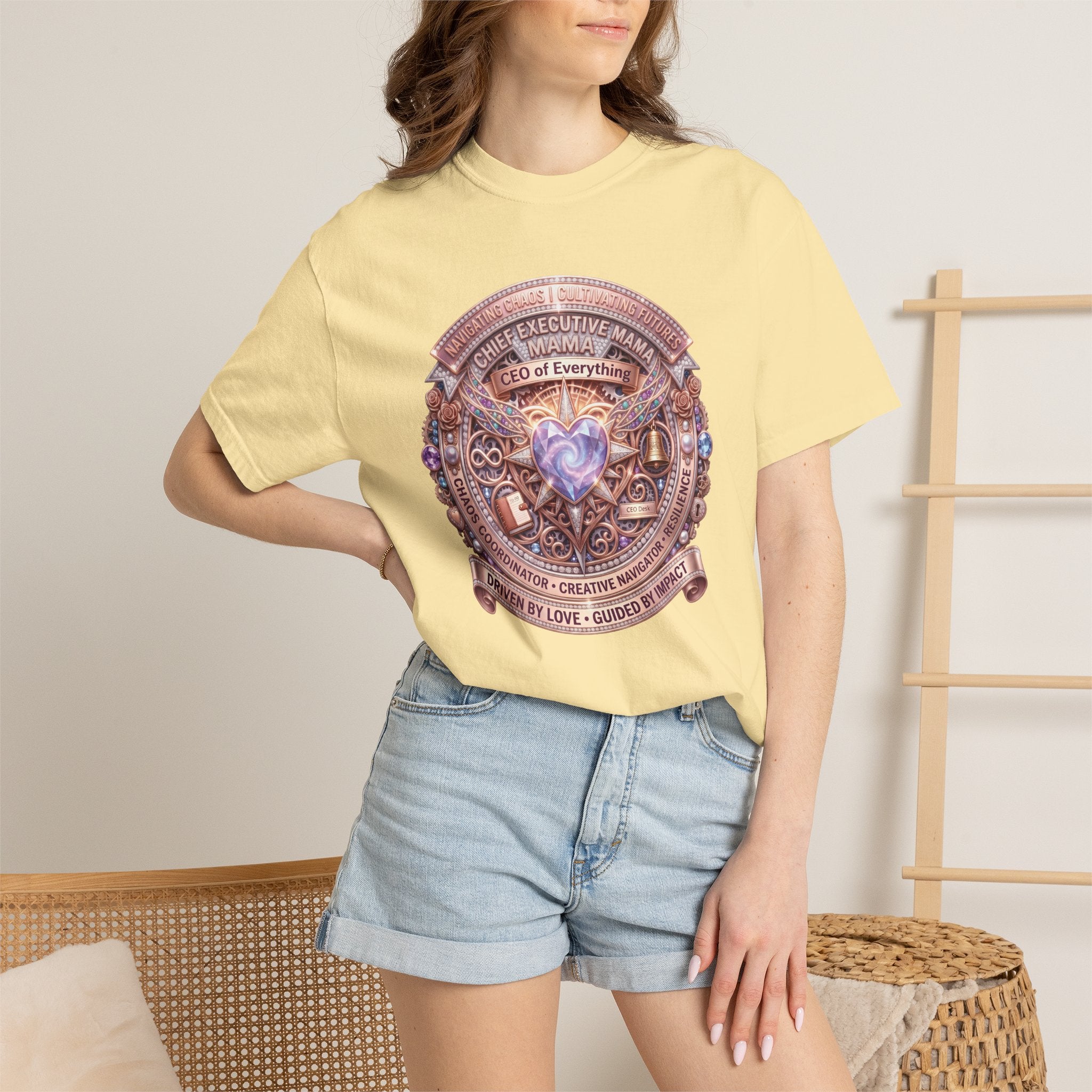 Mama: CEO of Everything Graphic Tee | Funny Mom T-Shirt for Busy Moms