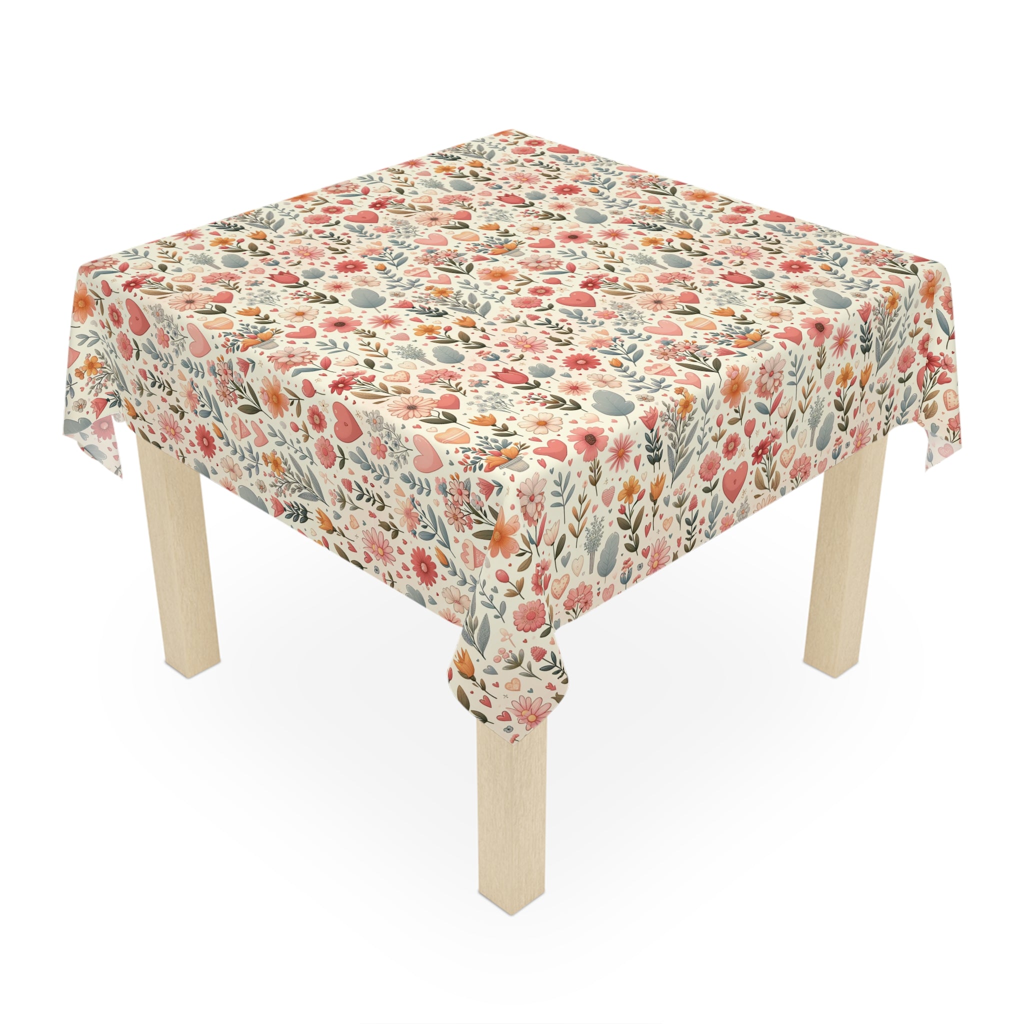 Floral Tablecloth Perfect for Adding a Botanical Touch to Any Dining Room, Kitchen Table or Outdoor Setting for Home, Weddings, Birthdays all Events Durable & Stylish for All Occasions.