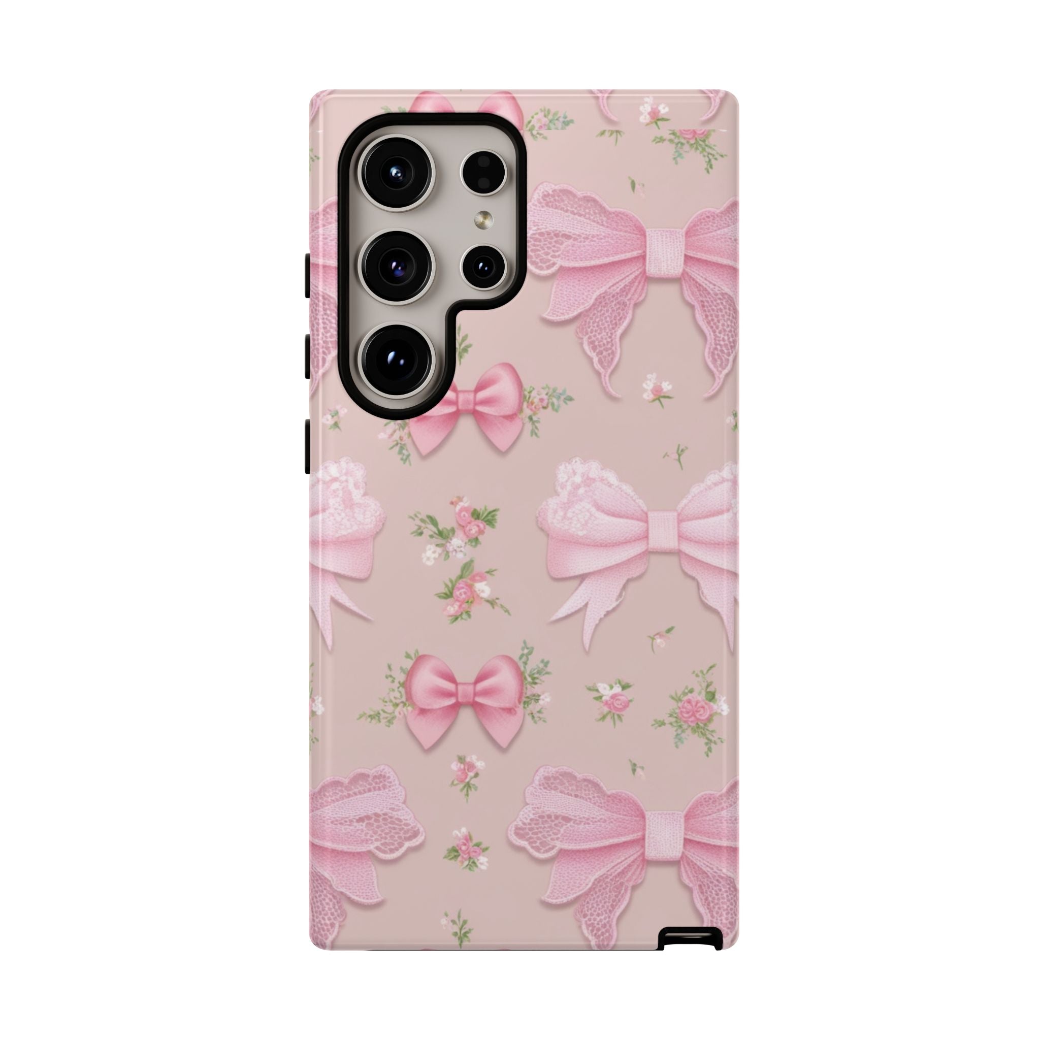 Luxury Pink Bow Phone Case – Cute & Protective Cover for iPhone & Samsung Gift for Her