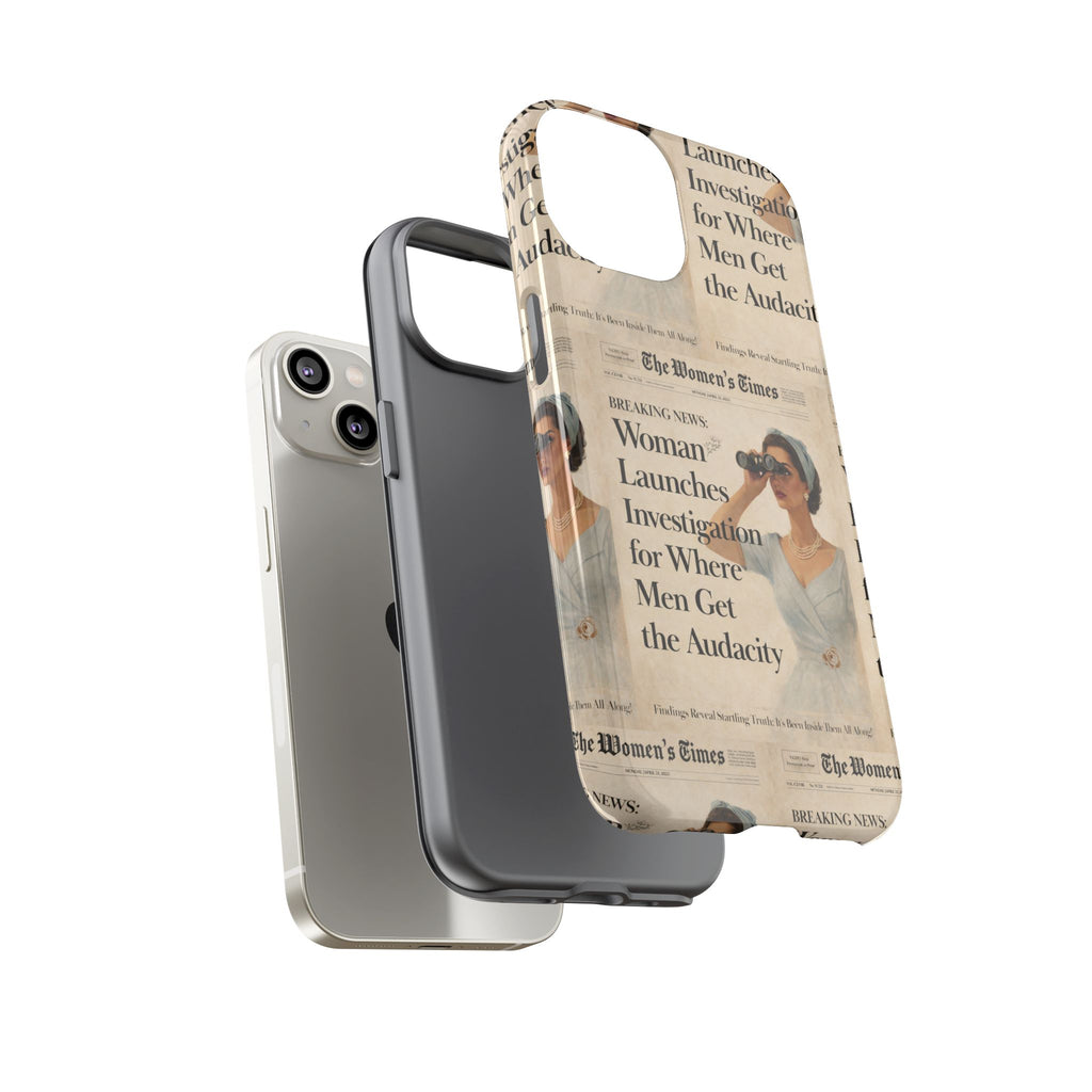 Funny Vintage Sarcastic Women Phone Case | Retro Sarcasm Text Design