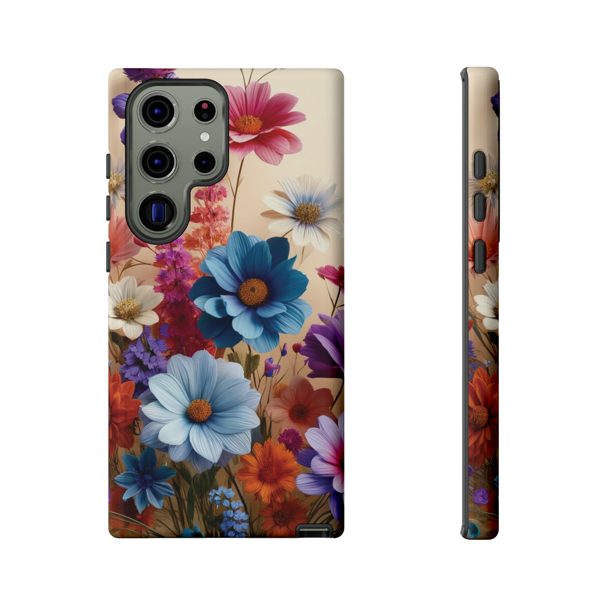 Best Phone Case Floral 3D Illusion Luxury Tough Case Floral Elegant Durable Stylish for Modern Devices iPhone 15, Samsung iPhone Samsung Accessory Gift for Her.