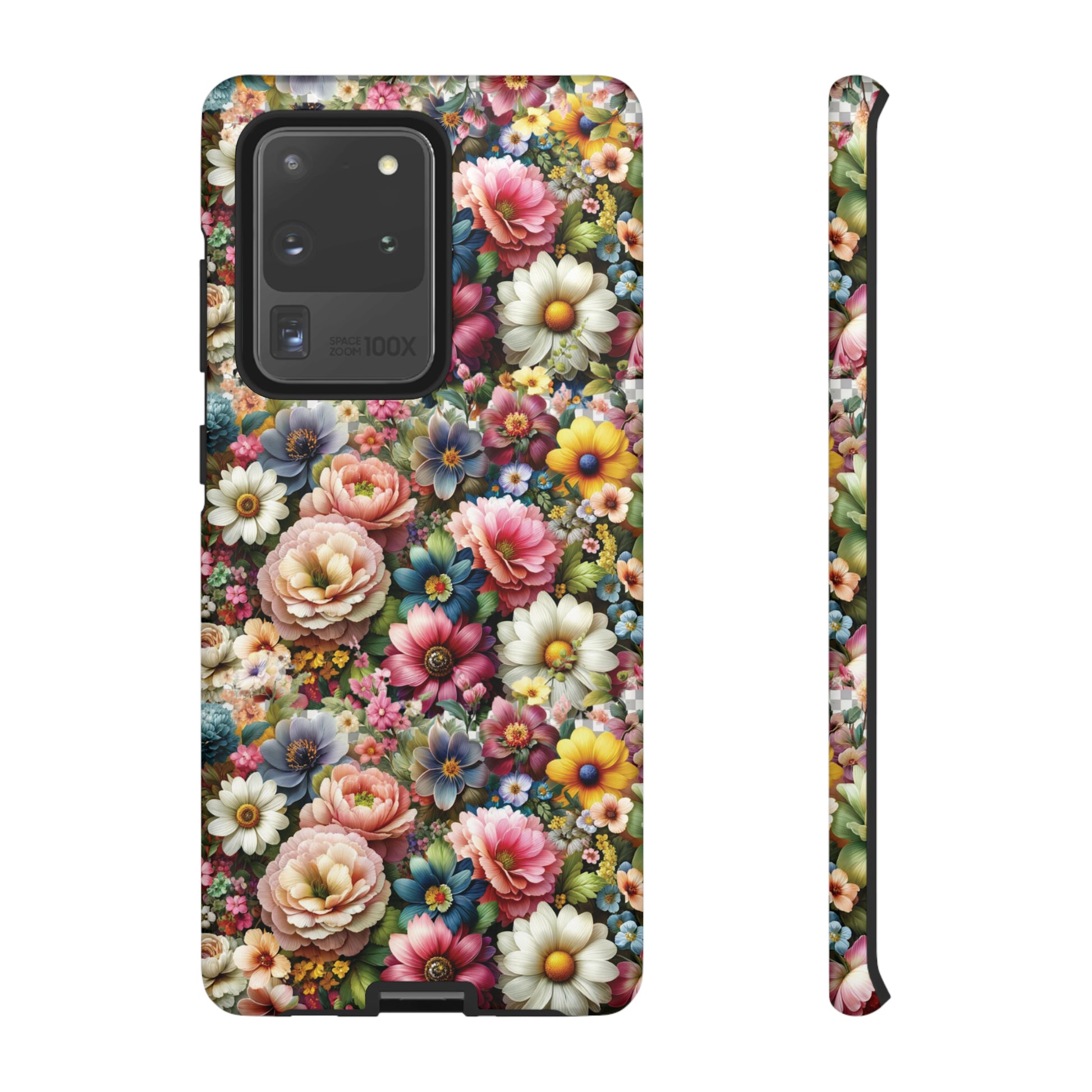 Floral Luxury Phone Tough Case Floral Elegant Durable Stylish for Modern Devices iPhone 15, Samsung iPhone Samsung Accessory Gift for Her.