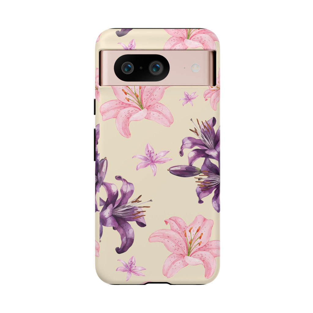 Blooming Tiger Lily Phone Case - Compatible with iPhone, Samsung, and Pixel | Stylish Protective Cover Gift for Her Perfect for Floral Lover