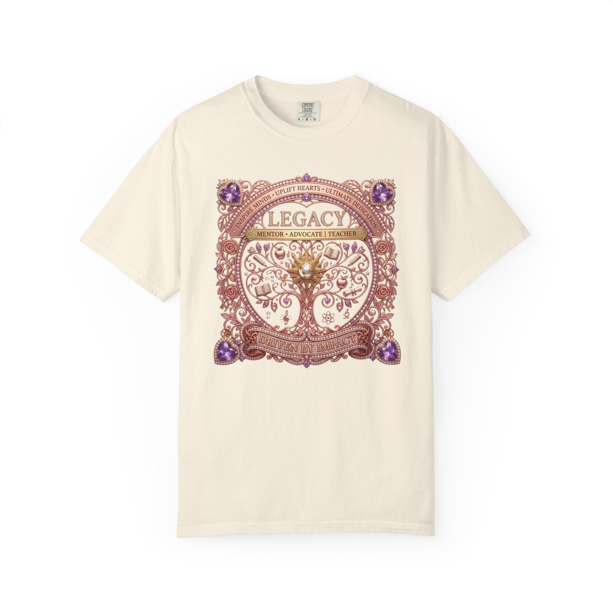 Teacher Driven by Impact Comfort Colors® T-Shirt | Inspirational Teacher Graphic TeeLegacy Family Tree T-Shirt Gift for her
