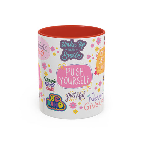 Good Vibes Only Coffee Mug 11 & 15 oz Ceramic Inspirational Cup, Positive Affirmation Gift for Mom, Teacher & Coworker | Morning Motivation Mother's Day, or Cozy Spring Mornings