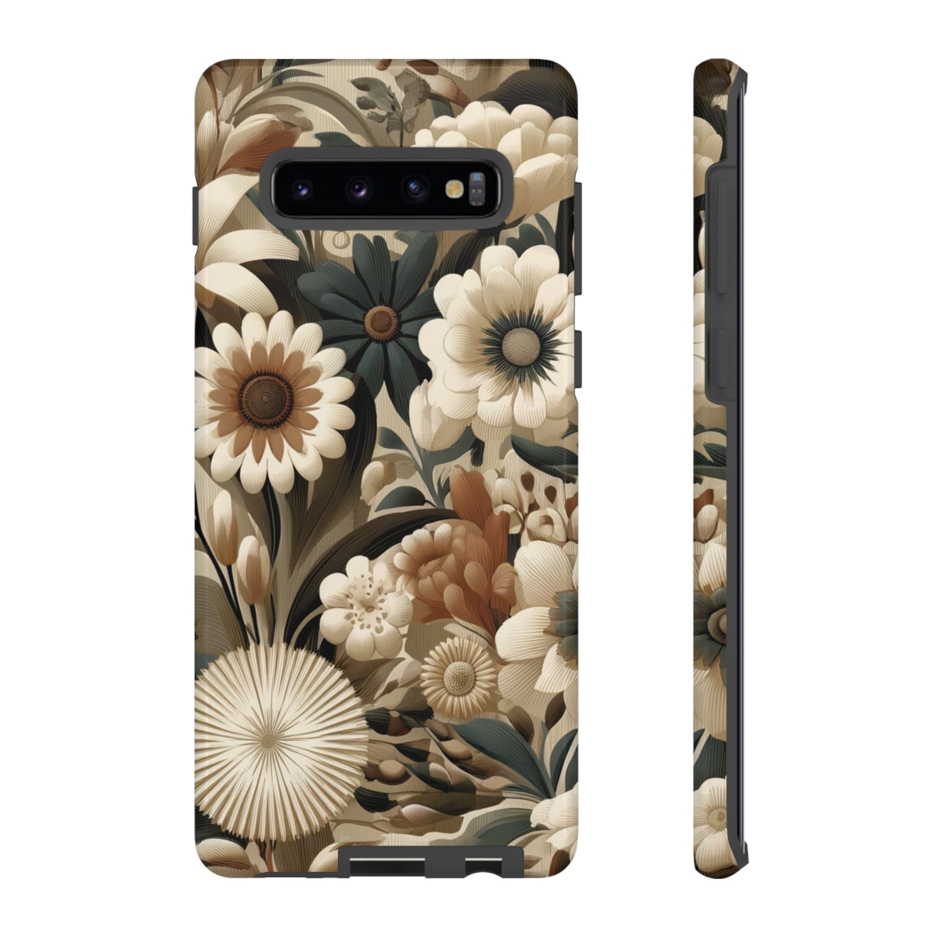 Mid-century Modern Floral Phone Case Durable for iPhone Samsung Gift iPhone 15, 14, 13 Samsung Pixel Gift for Mom Accessory Gift for Her