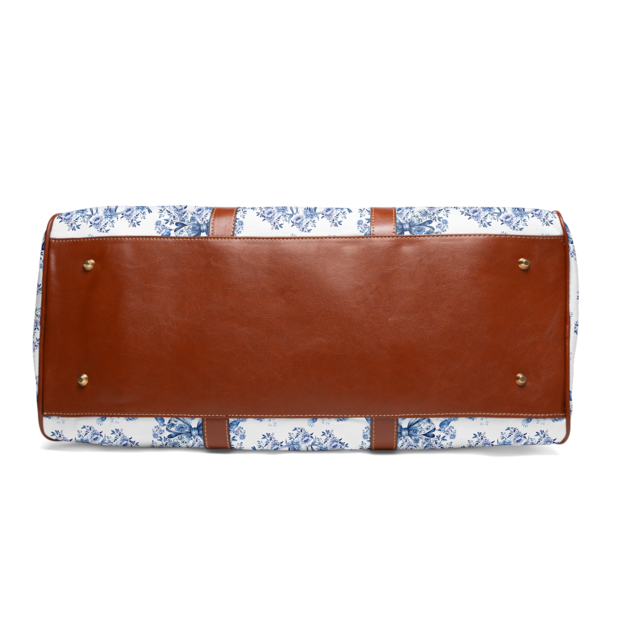 Sac de week-end, Sac de voyage Chinoiserie Bleu et Blanc avec nœuds coquets, Léger et Spacieux, Sac fourre-tout de voyage imperméable pour les voyageurs, Sac de nuit pour un voyage luxueux et chic