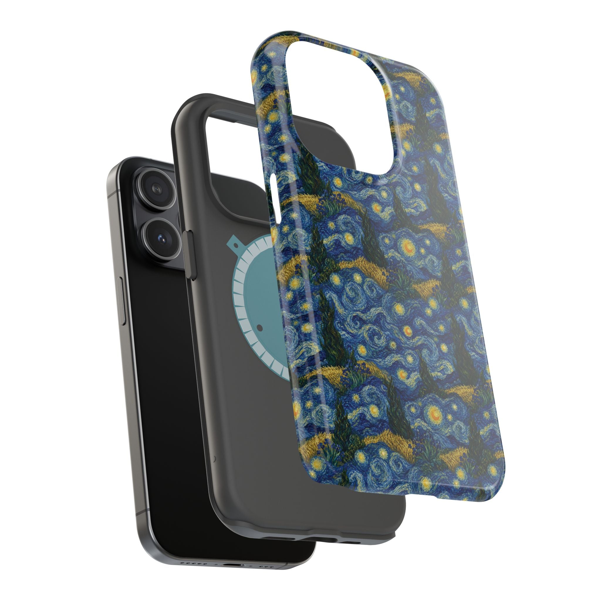Van Gogh Illusion Magnetic Phone Case — Elegant Impact‑Resistant Art Lover Design