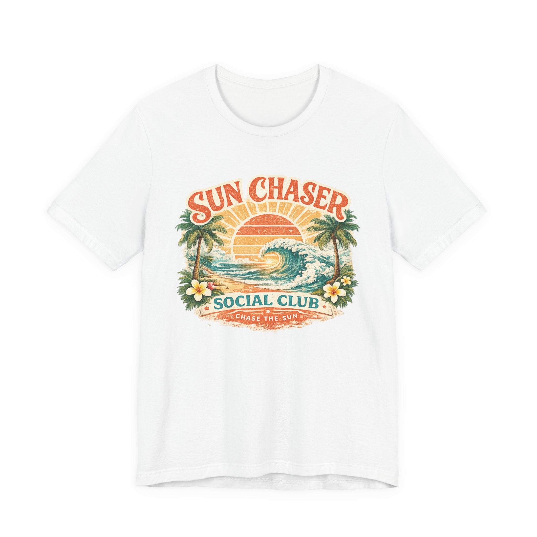 Sun Chaser T-Shirt — Retro Sunrise Graphic Tee Gift Fun