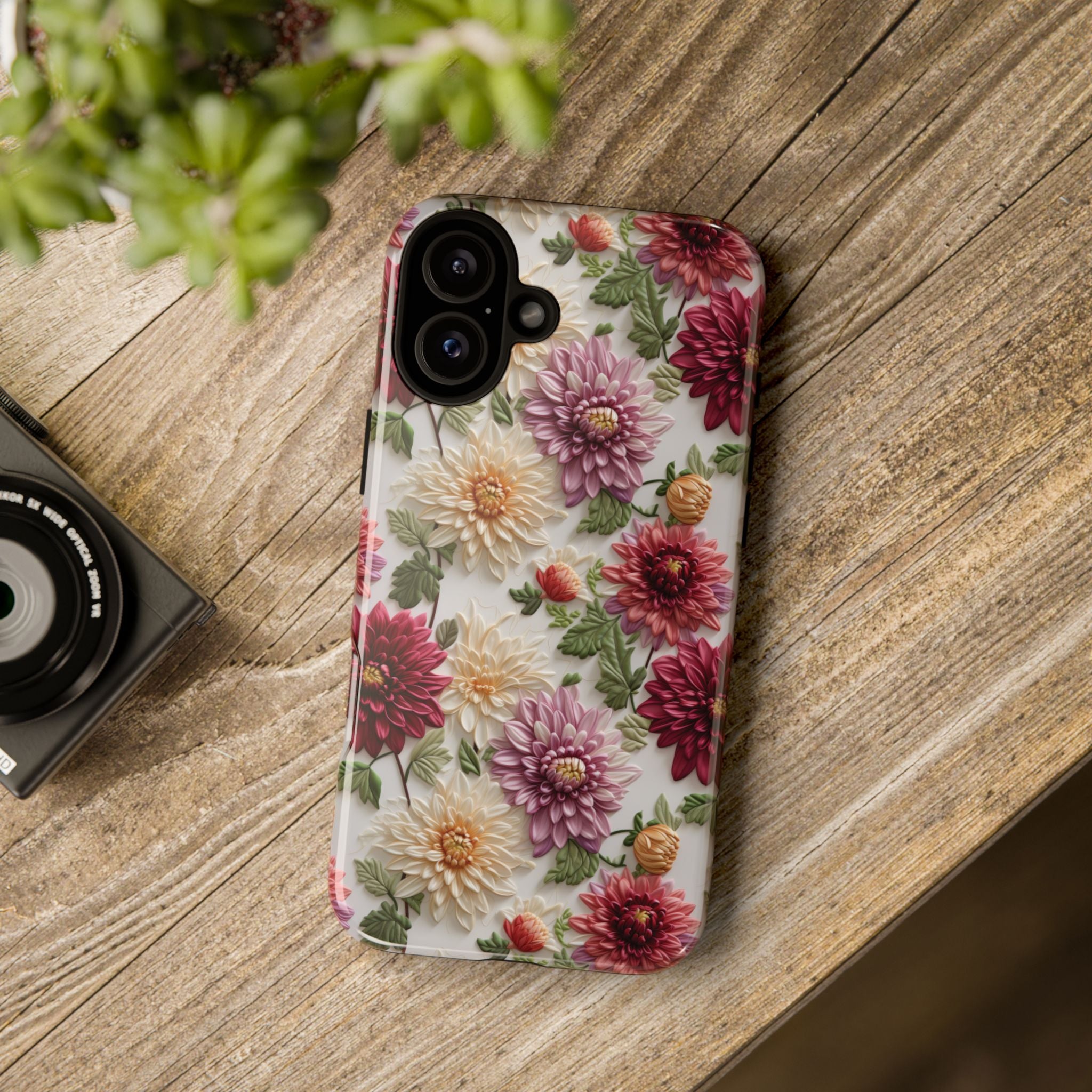 Floral Fall Phone Case for iPhone 16 pro15 14 13 12  21 23 Samsung, and Pixel | Stylish Protective Cover Gift for Her Perfect for Floral Lover - MRSBYVALLE