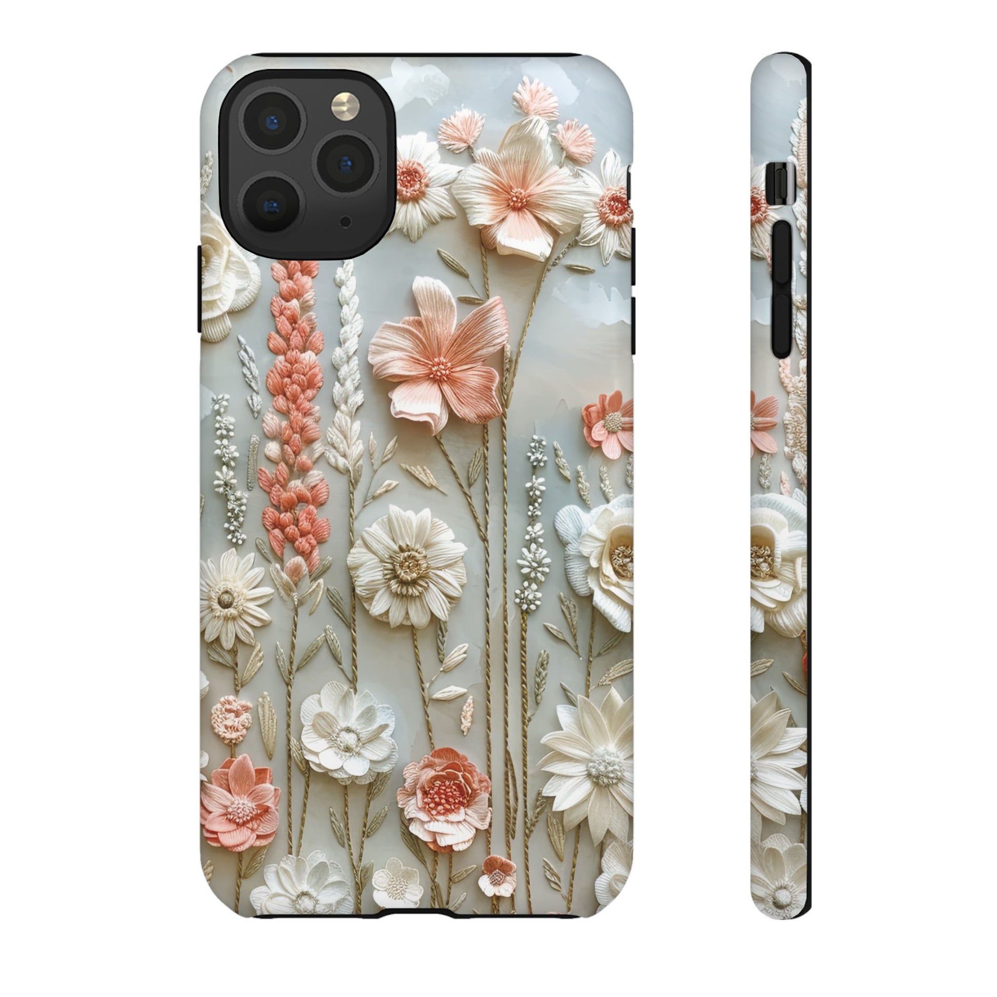 Pastel Wildflowers Protective Phone Case Gift for Her Phone 15, Samsung iPhone Samsung Gift for Her Case iPhone 15, Samsung iPhone Samsung Accessory Gift for Her