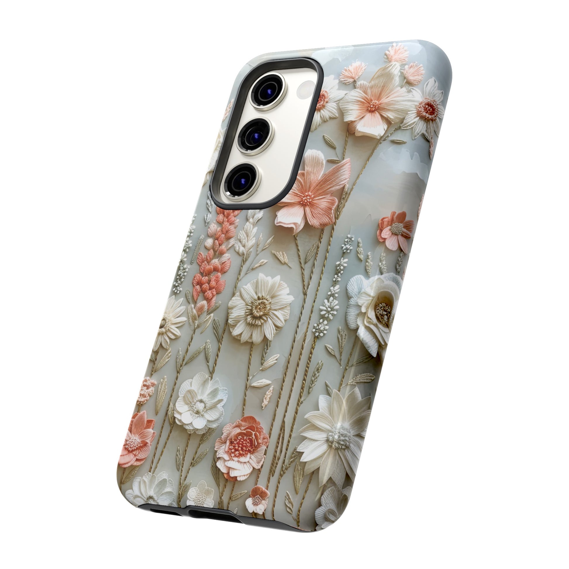 Pastel Wildflowers Protective Phone Case Gift for Her Phone 15, Samsung iPhone Samsung Gift for Her Case iPhone 15, Samsung iPhone Samsung Accessory Gift for Her