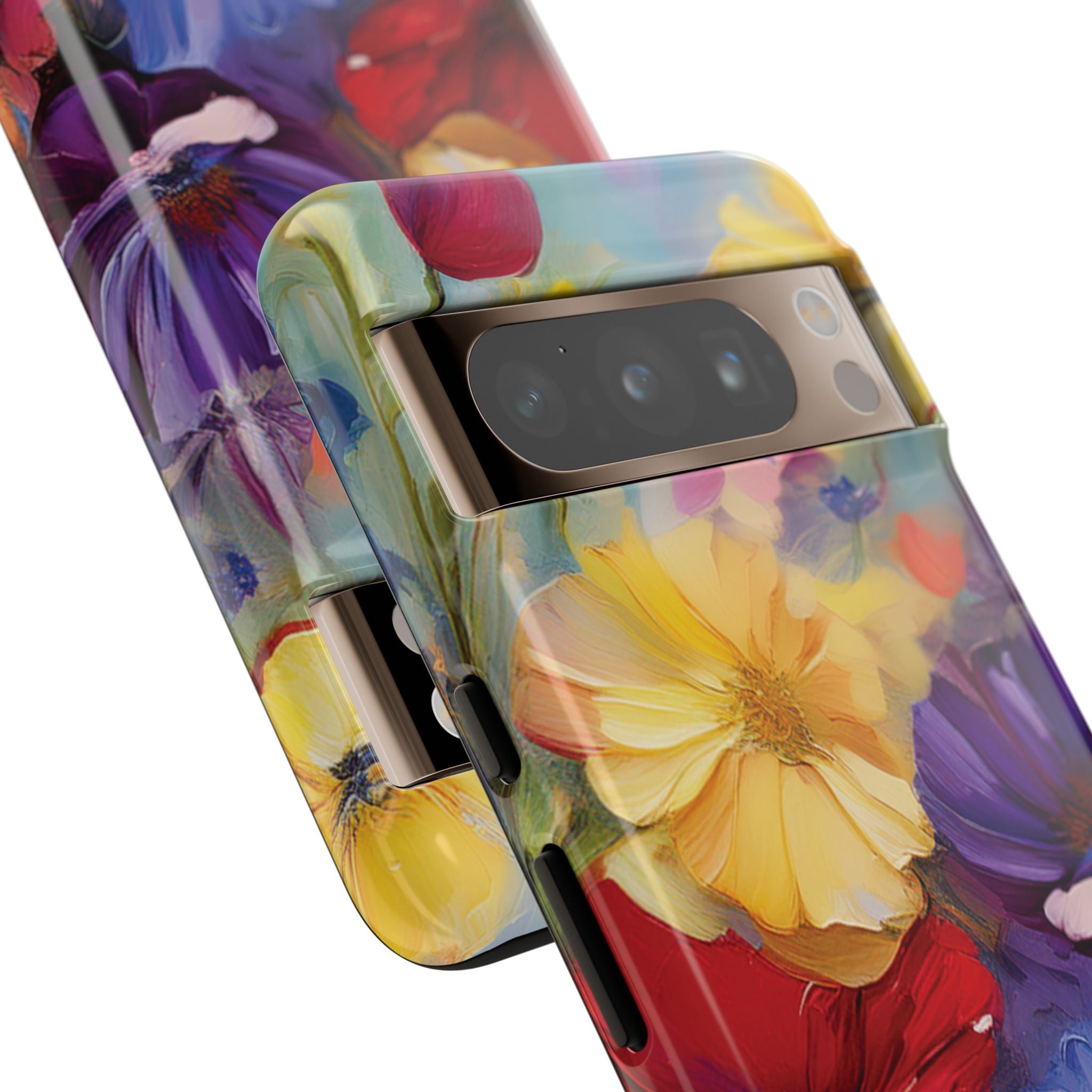 Bold Wildflower Phone Case Bright Hand-Painted Floral Art Vibrant Botanical Design for iPhone & Samsung | Trendy Nature Lover Gift Phone  Galaxy