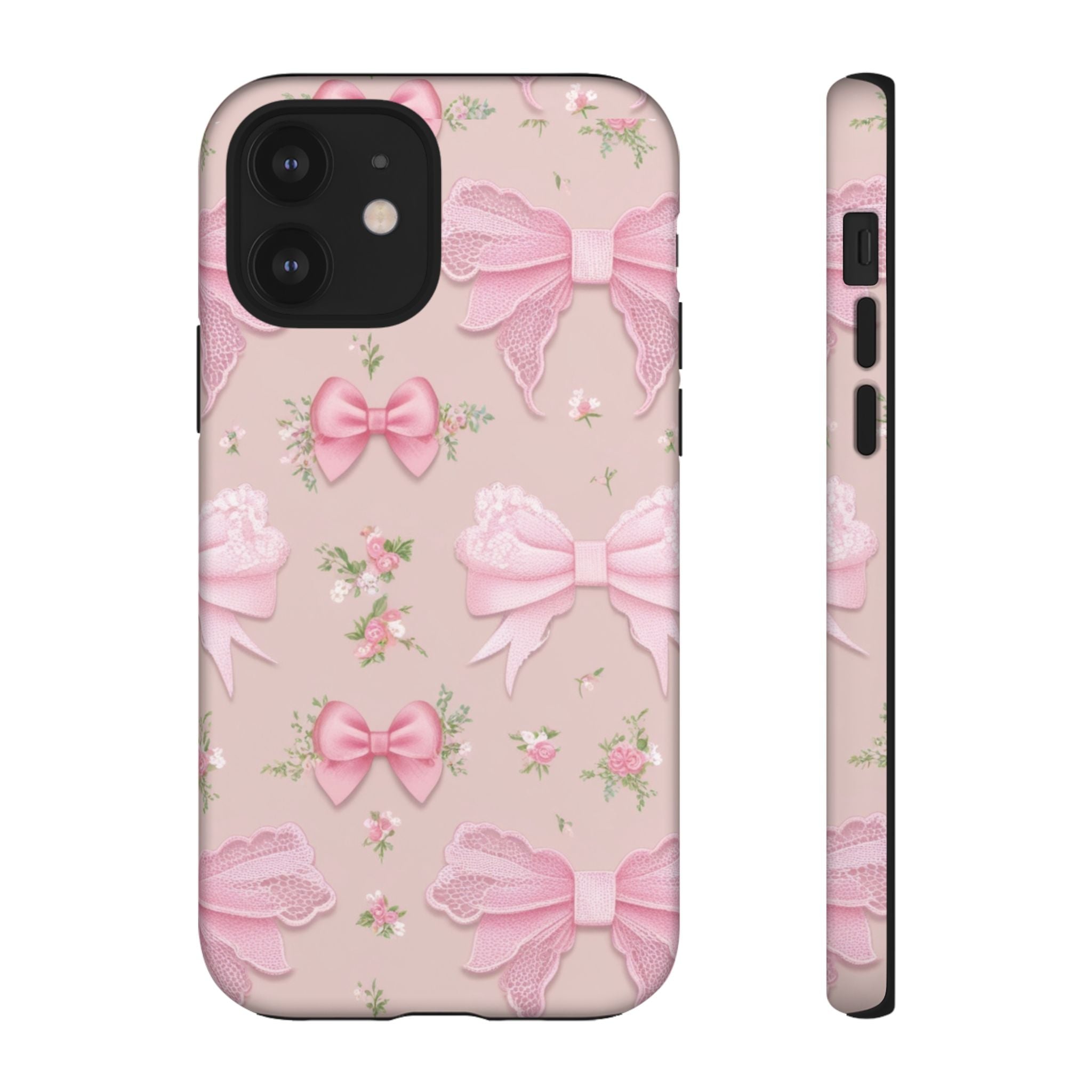 Luxury Pink Bow Phone Case – Cute & Protective Cover for iPhone & Samsung Gift for Her