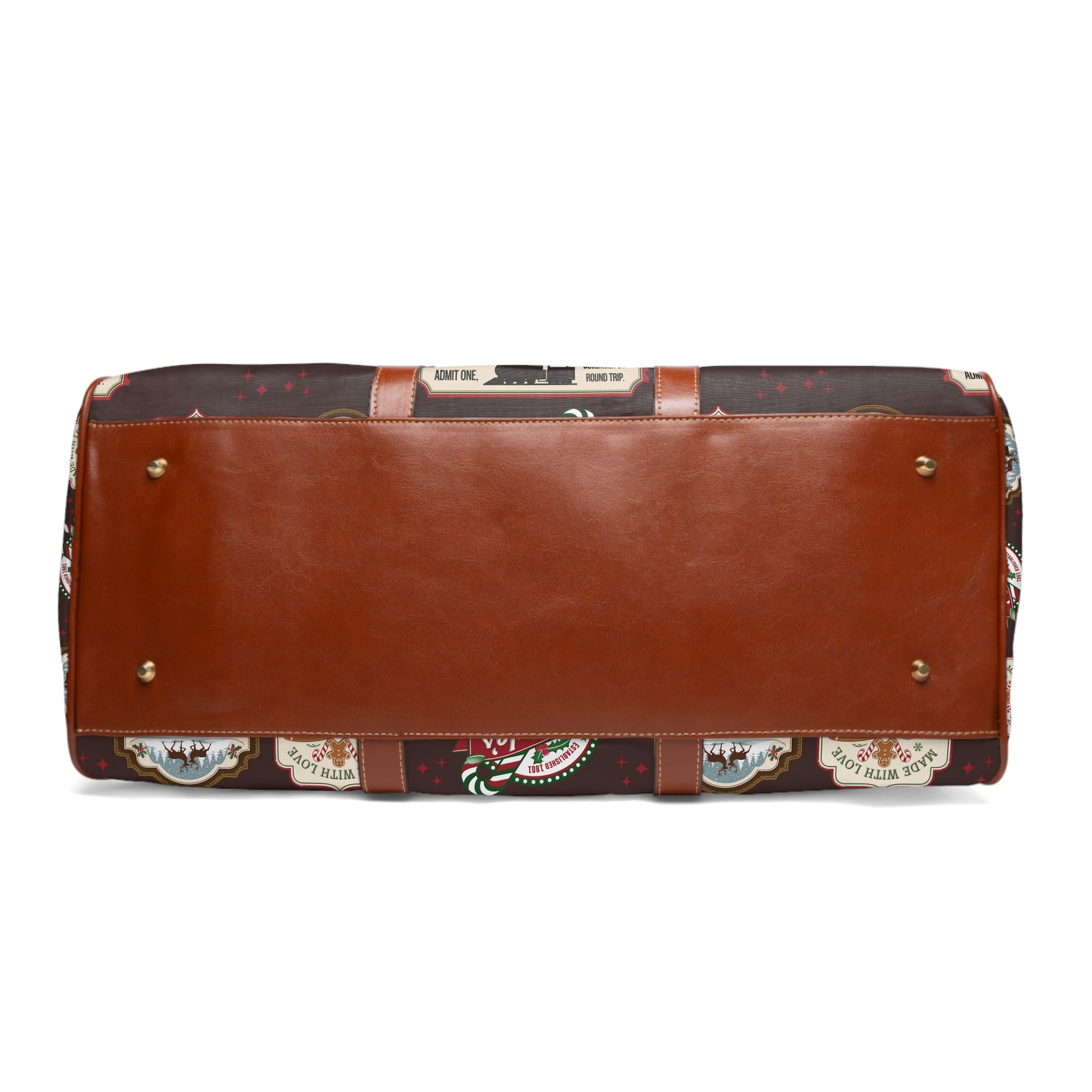 Retro Christmas Signs Travel Bag Perfect for Holiday Trips & Weekend Getaways Stylish & Durable Overnight Bag with Vintage-Inspired Holiday Design for Festive Travel - MRSBYVALLE