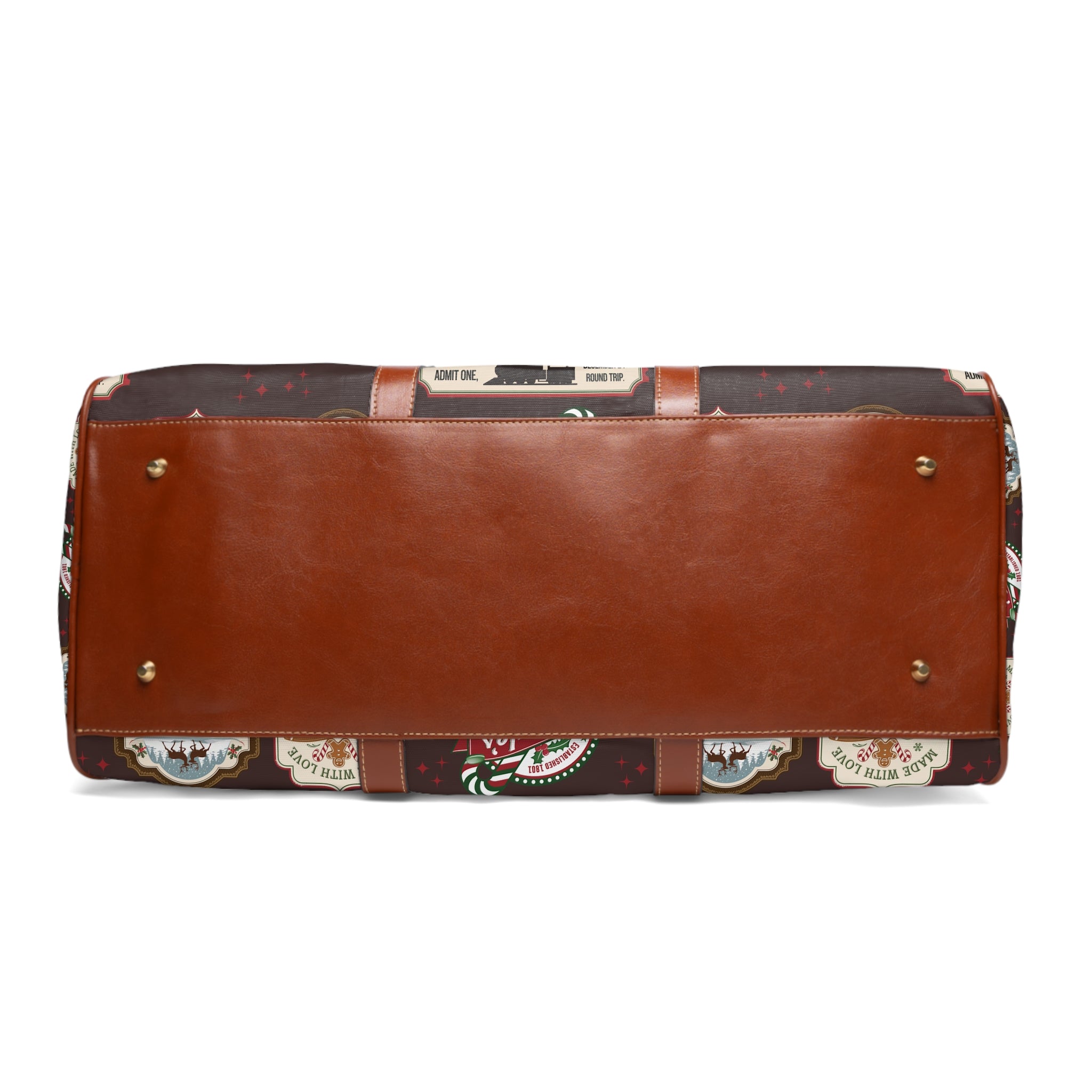 Retro Christmas Signs Travel Bag Perfect for Holiday Trips & Weekend Getaways Stylish & Durable Overnight Bag with Vintage-Inspired Holiday Design for Festive Travel - MRSBYVALLE