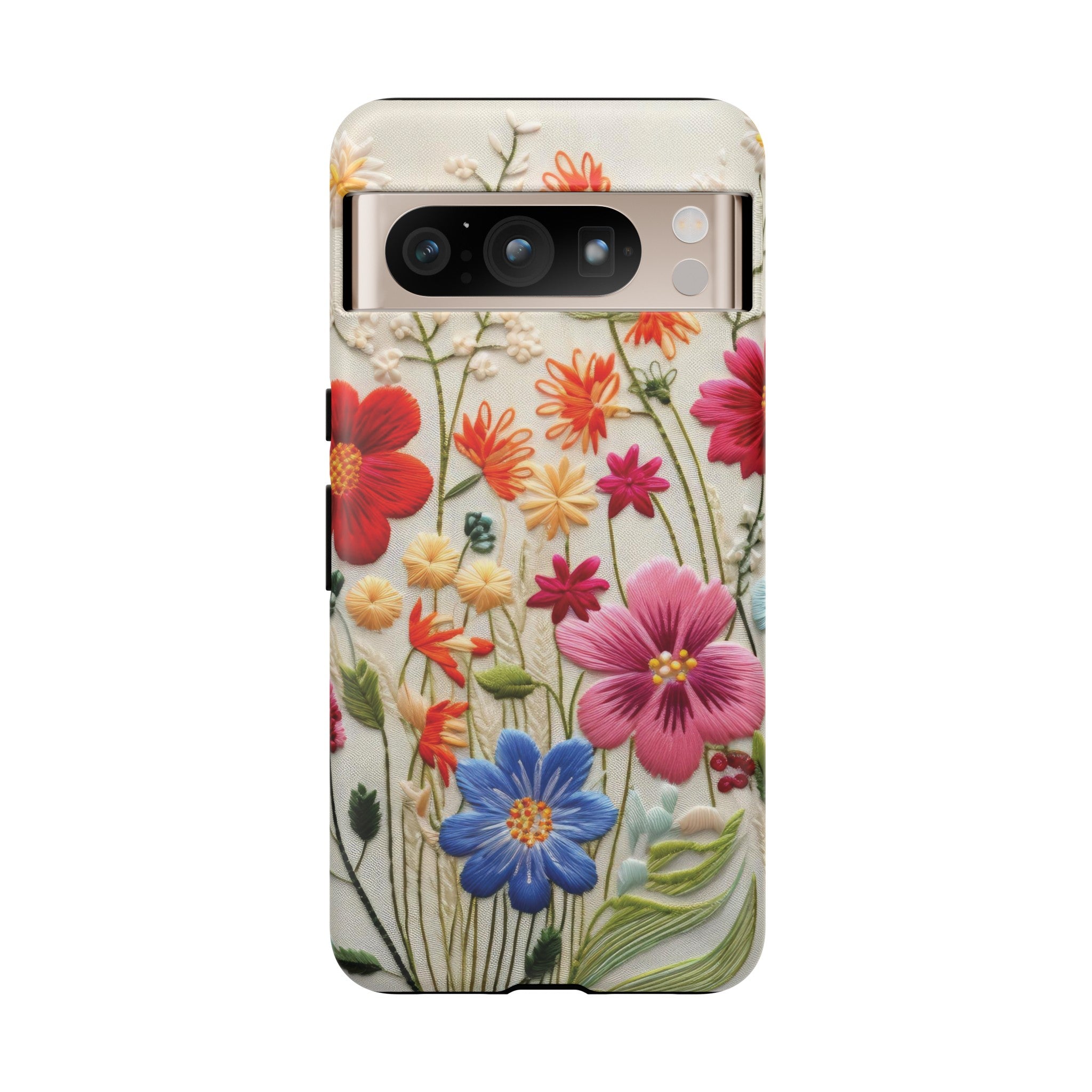 3D Floral Phone Case Elegant Faux Flower Durable for iPhone Samsung Smartphone iPhone 15, 14, 13 Samsung Gift for Mom