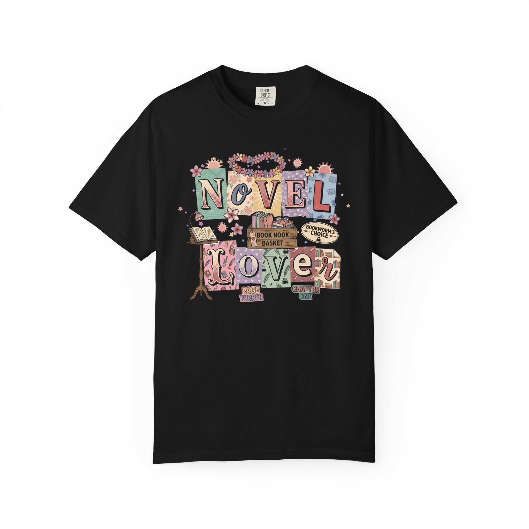 Novel Lover Reader T-Shirt — Book Lover Tee for Her Romantic