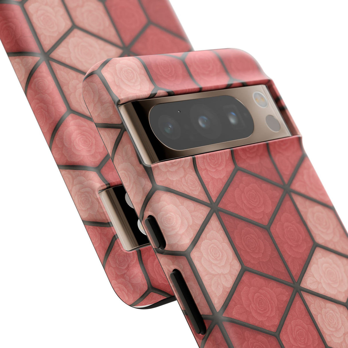 Geometric Stained Glass Illusion Phone Case Colorful Abstract Art, Aesthetic Protective Cover for iPhone, Samsung & Google, Unique Gift Idea Mom