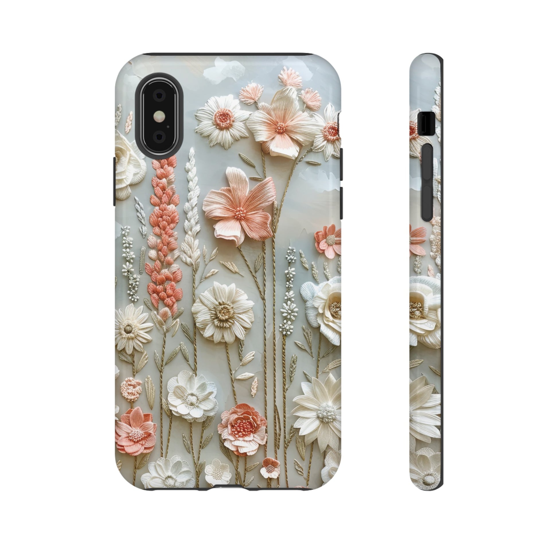 Pastel Wildflowers Protective Phone Case Gift for Her Phone 15, Samsung iPhone Samsung Gift for Her Case iPhone 15, Samsung iPhone Samsung Accessory Gift for Her