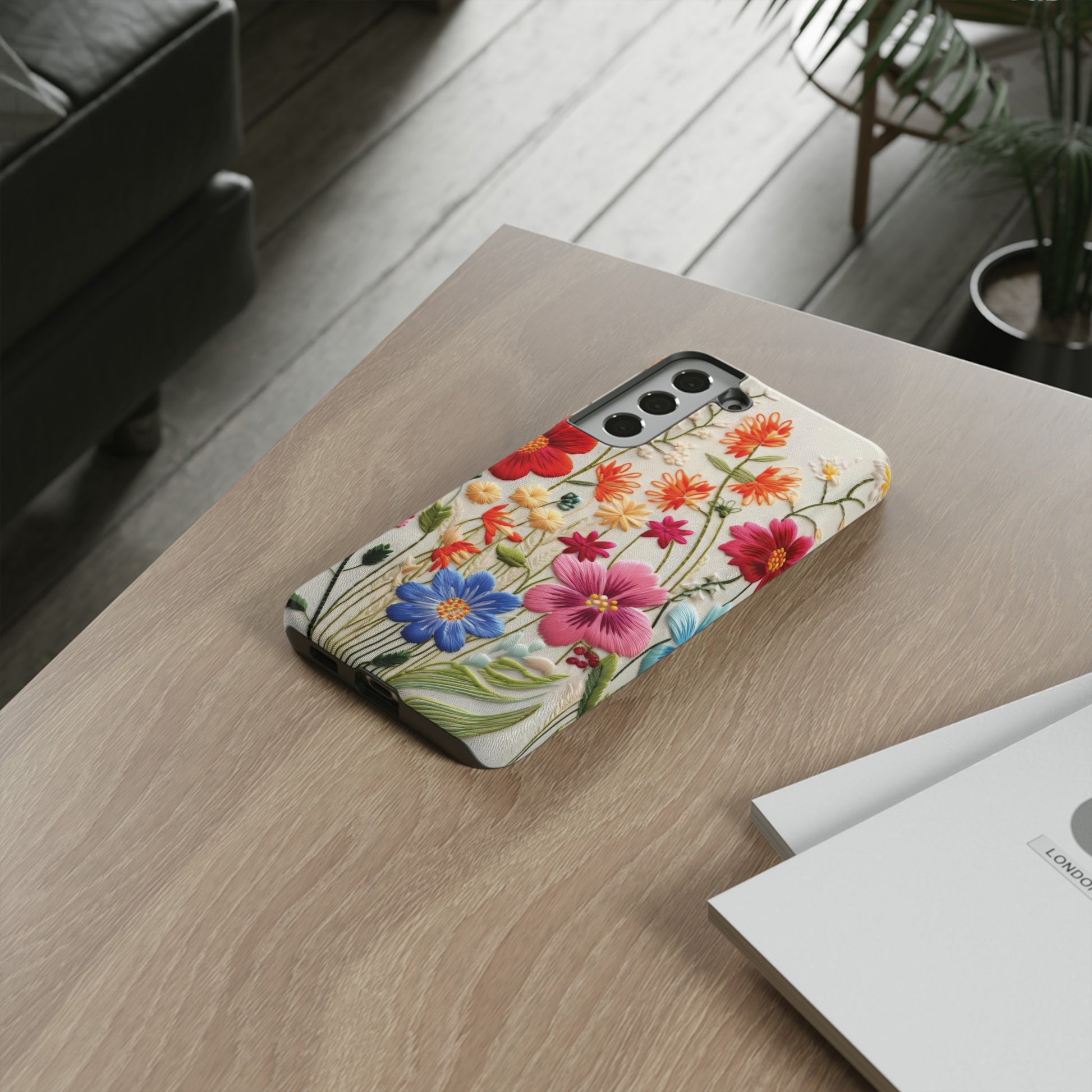 3D Floral Phone Case Elegant Faux Flower Durable for iPhone Samsung Smartphone iPhone 15, 14, 13 Samsung Gift for Mom