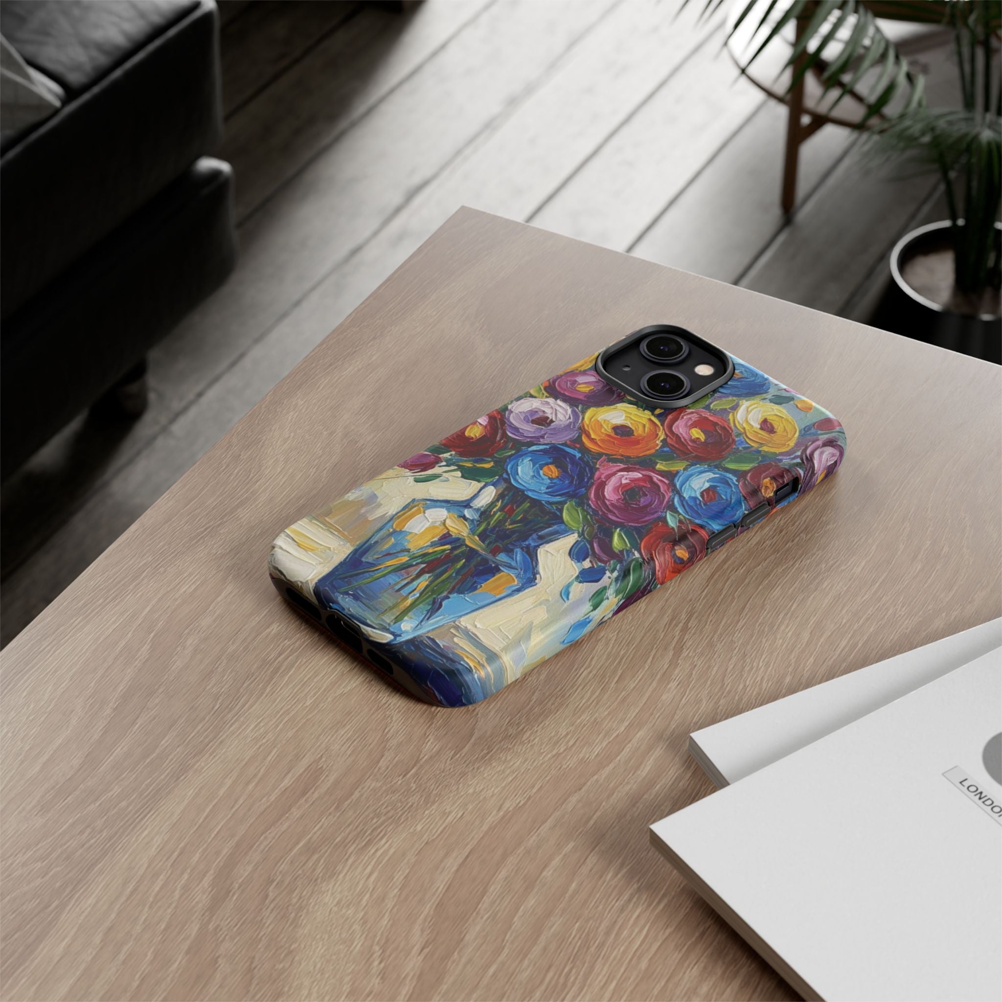 Floral Luxury Oil Painting Illusion Tough Case — Floral Art Phone Case for Art Lovers