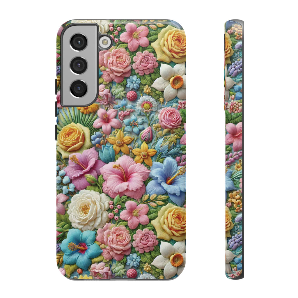 Elegant Pastel Flower Phone Case – Beautiful Floral Design, Durable Protection for Your Device, Stylish and Lightweight, Perfect Gift for Flower Lovers