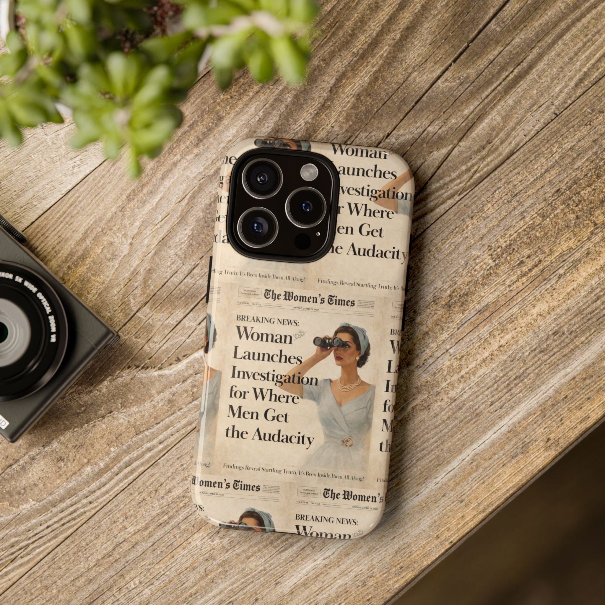 Funny Vintage Sarcastic Women Phone Case | Retro Sarcasm Text Design