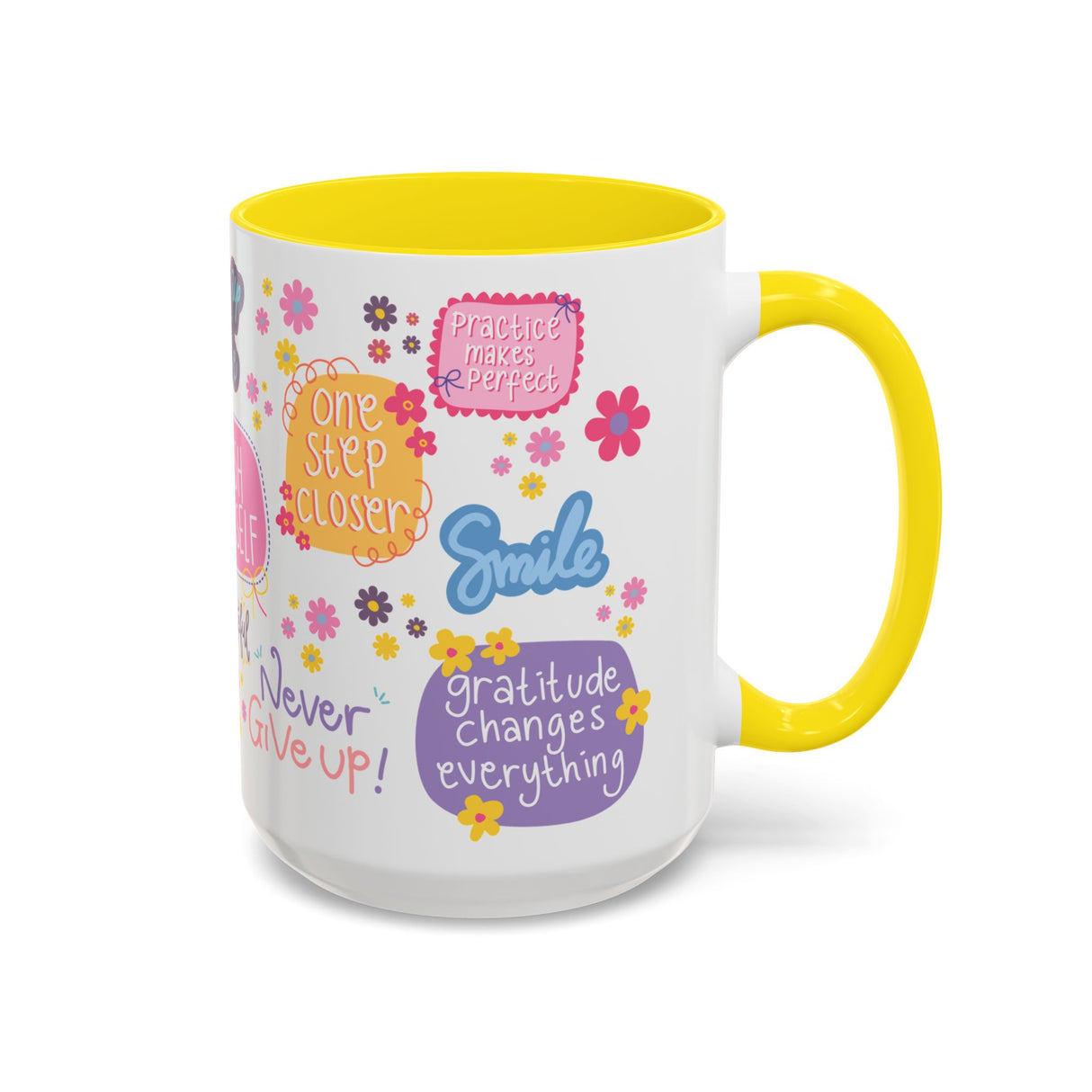 Good Vibes Only Coffee Mug 11 & 15 oz Ceramic Inspirational Cup, Positive Affirmation Gift for Mom, Teacher & Coworker | Morning Motivation Mother's Day, or Cozy Spring Mornings
