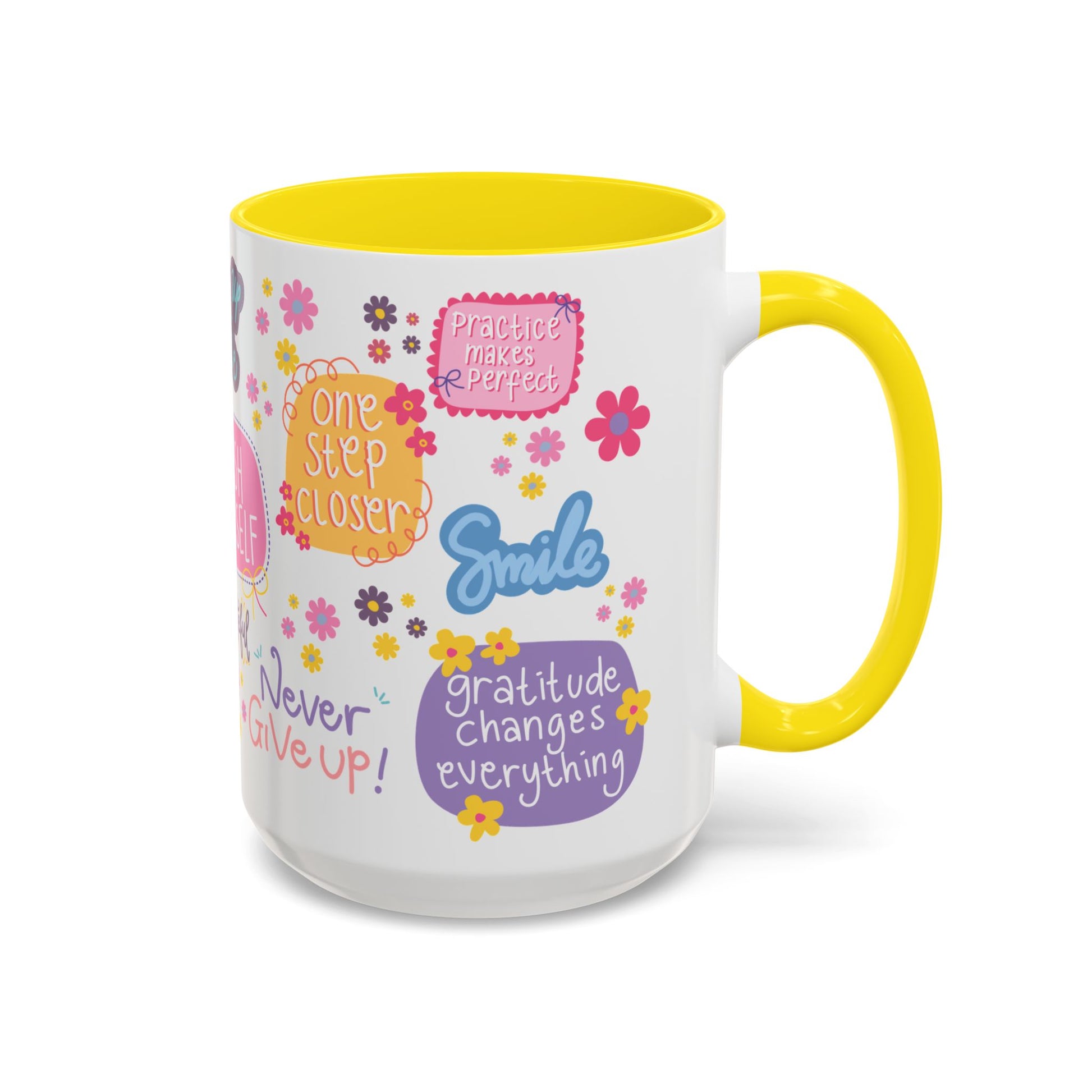 Good Vibes Only Coffee Mug 11 & 15 oz Ceramic Inspirational Cup, Positive Affirmation Gift for Mom, Teacher & Coworker | Morning Motivation Mother's Day, or Cozy Spring Mornings
