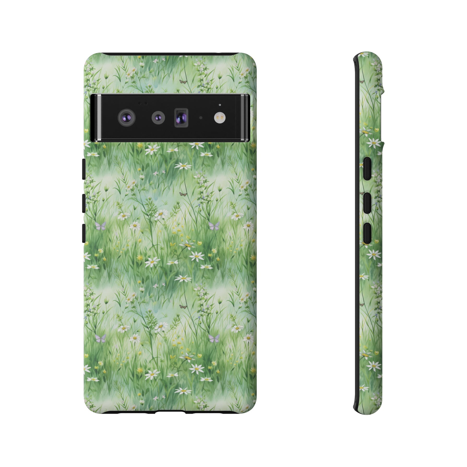 Beautiful Watercolor Grassing Daisy Boho Chic Design Phone Case Protective Cover for All Models Gift for Mom Accessory Gift for Her