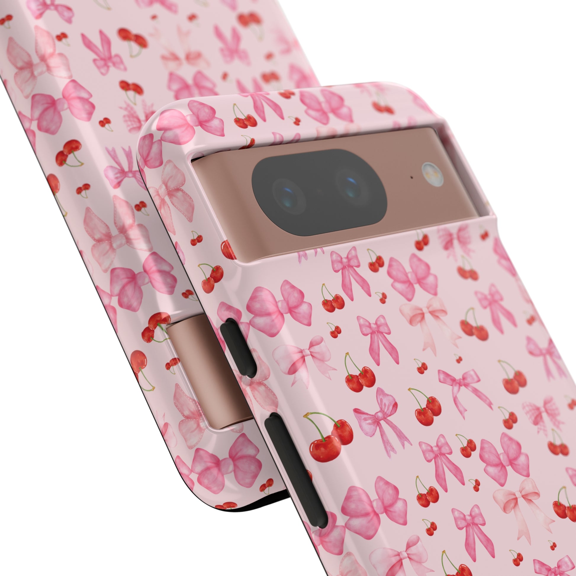 Coquette phone case Cherry Coquette Ribbon Bow iPhone Case Fruity, Girly Gift for Her Phone 15, Samsung iPhone Samsung Gift for Her Case iPhone 15, Samsung iPhone Samsung Accessory Gift for Her.