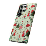 1950s Vintage Phone Case - Retro Christmas Design | Unique Holiday Protection for Your Device | Stylish & Durable Cover Gift for Her Phone 15, Samsung iPhone Samsung Accessory Gift for Her