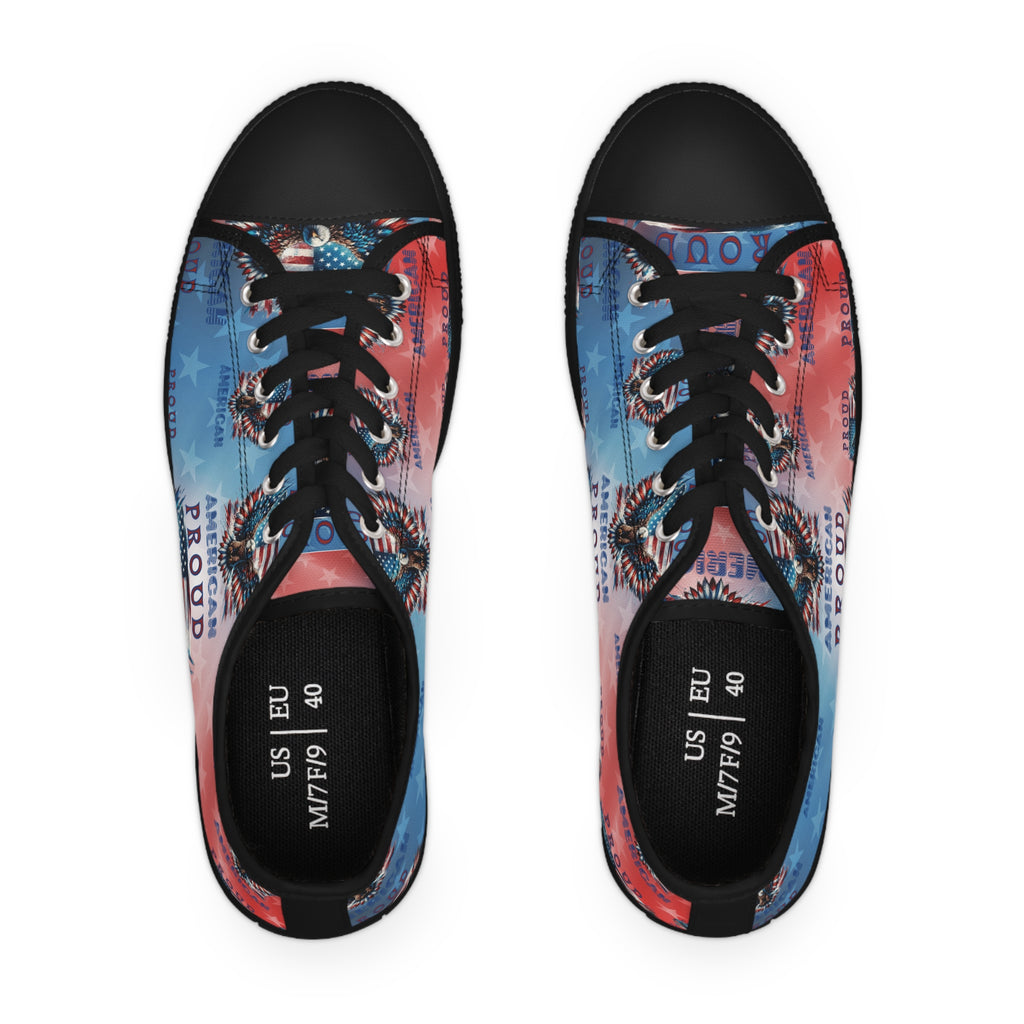 Patriotic American Flag and Eagle Sneakers Step Out in Style with Stunning USA Symbol! Perfect for Everyday Wear and Proud Americans. Durable, High-Quality Footwear Everyday Activities - MRSBYVALLE