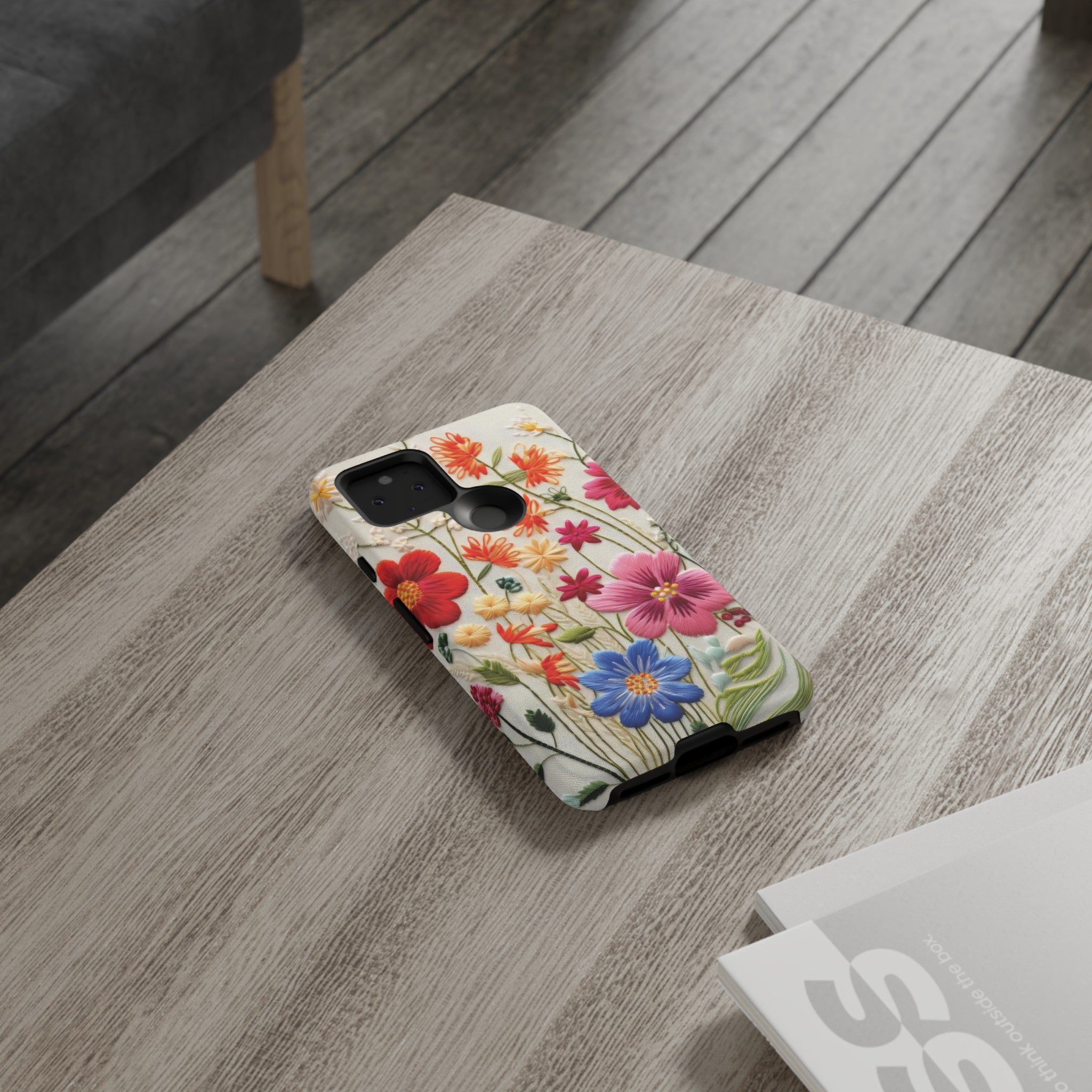3D Floral Phone Case Elegant Faux Flower Durable for iPhone Samsung Smartphone iPhone 15, 14, 13 Samsung Gift for Mom