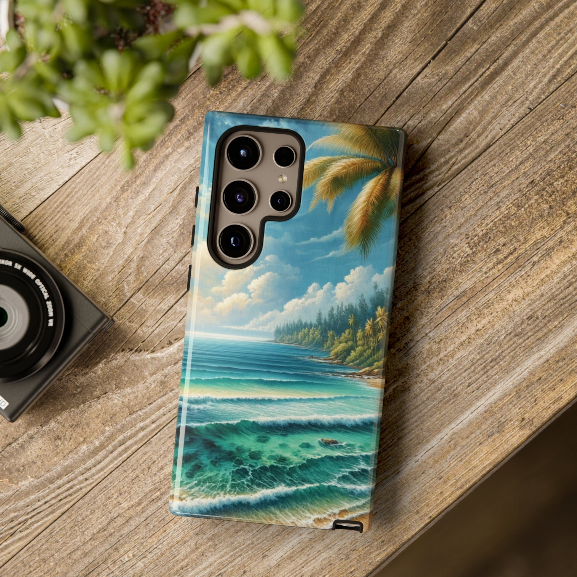 Coastal Serenity Ocean Beach View Protective Phone Case Gift for Her Phone 15, Samsung iPhone Samsung Gift for Her Case iPhone 15, Samsung iPhone Samsung Accessory Gift for Her.
