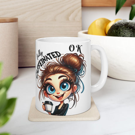 Funny Sarcastic Coffee Mug Not Before My Coffee, OK Fully Caffeinated' | Novelty Gift for Coffee Lovers, Office, Home | 11oz & 15oz Cup for Mom