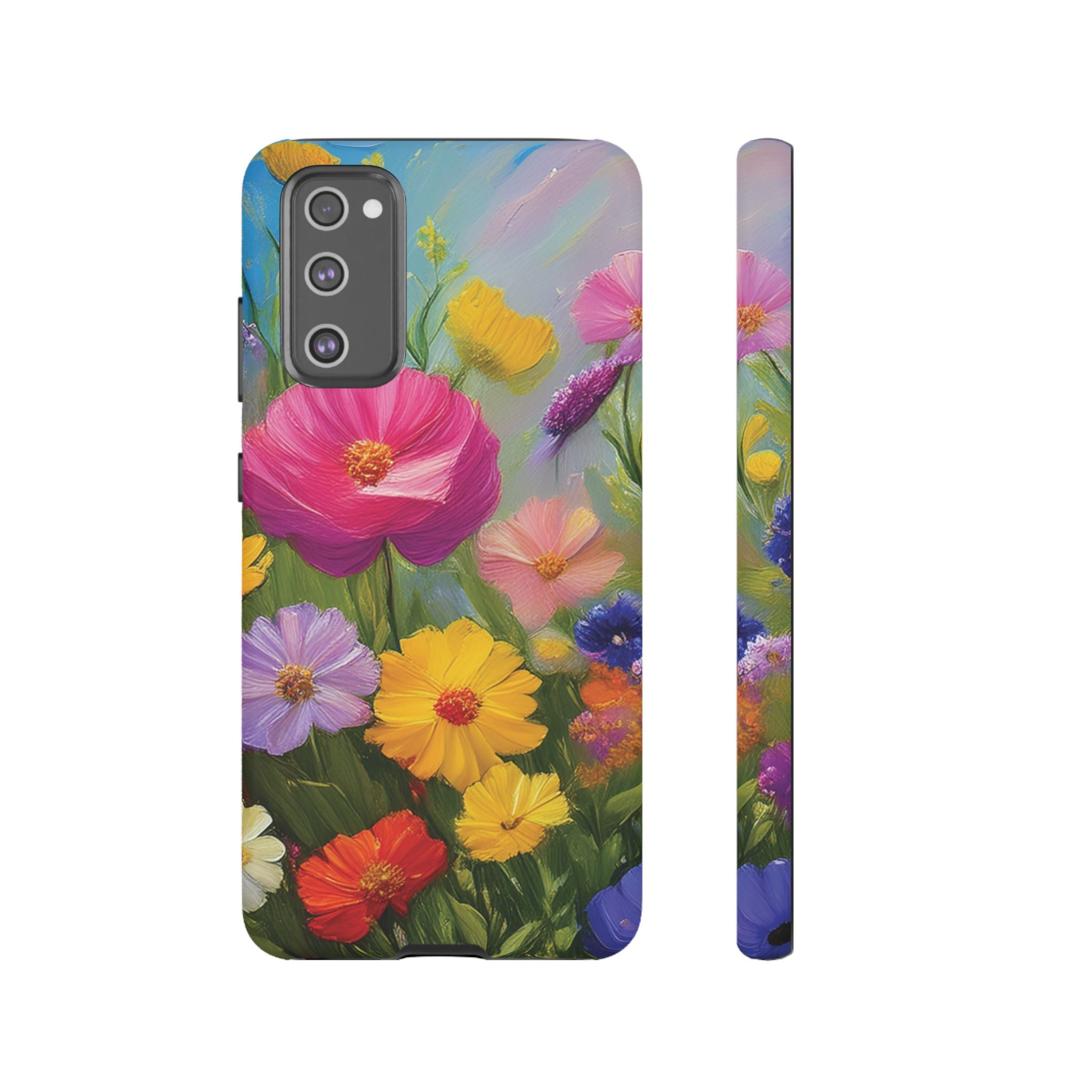 Vibrant Wildflower Painting Phone Case Hand-Painted Floral Art Design | Bright Nature-Inspired Cover | Perfect Gift for Flower Lovers iPhone & Galaxy