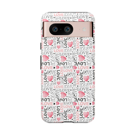 Cute Love Modern Watercolor Abstract Phone Case Compatible with iPhone, Samsung & More - Stylish, Durable Protection with Vibrant Artistic Design Perfect Gift for Her