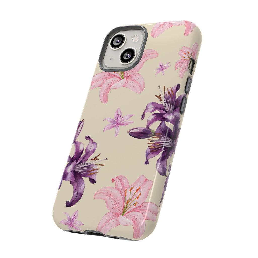 Blooming Tiger Lily Phone Case - Compatible with iPhone, Samsung, and Pixel | Stylish Protective Cover Gift for Her Perfect for Floral Lover