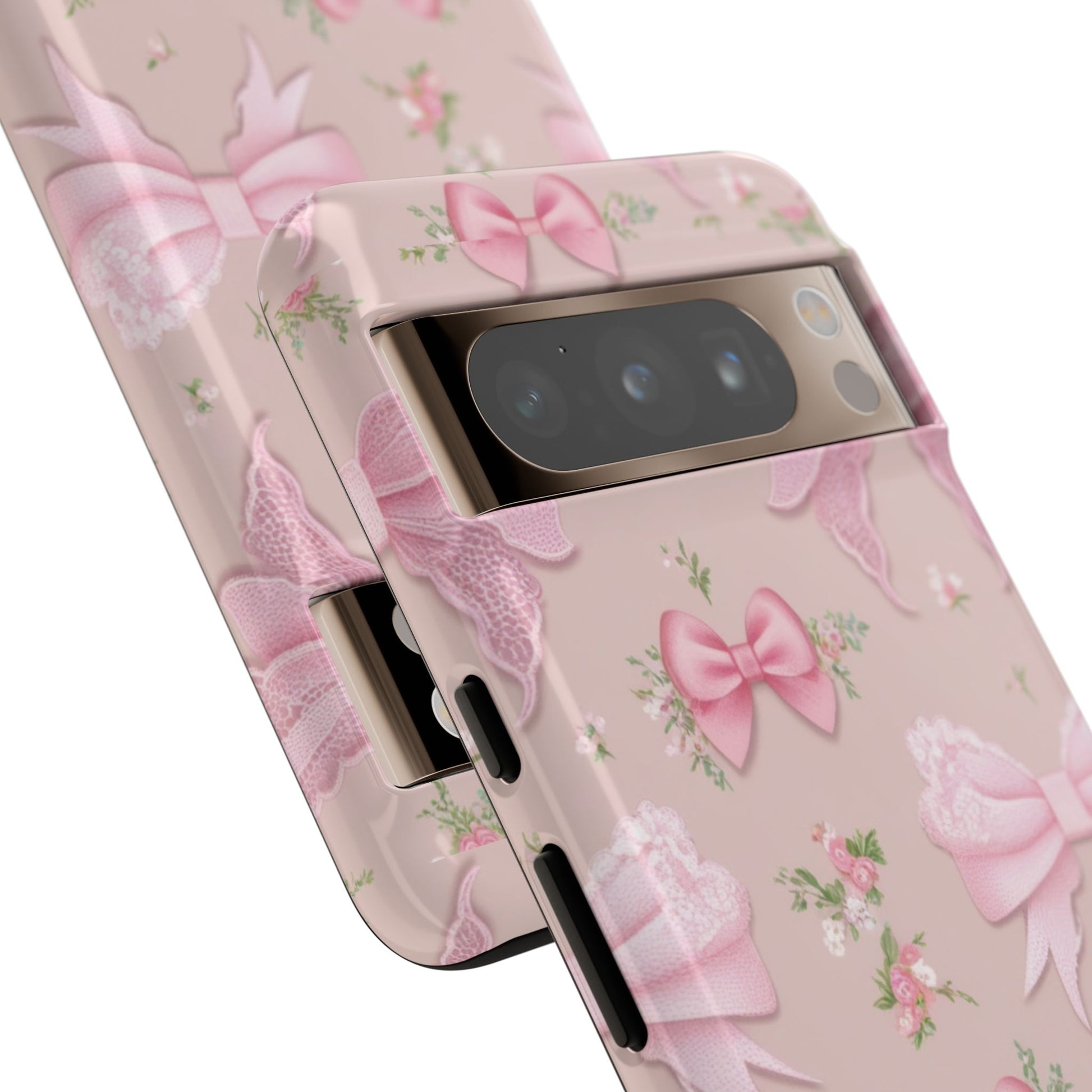 Luxury Pink Bow Phone Case – Cute & Protective Cover for iPhone & Samsung Gift for Her