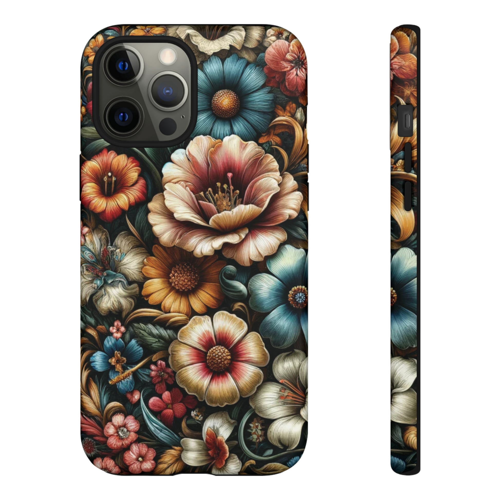 Pastel Floral Design Luxury Phone Tough Case Floral Elegant Durable Stylish for Modern Devices iPhone 15, Samsung iPhone Samsung Accessory Gift for Her.