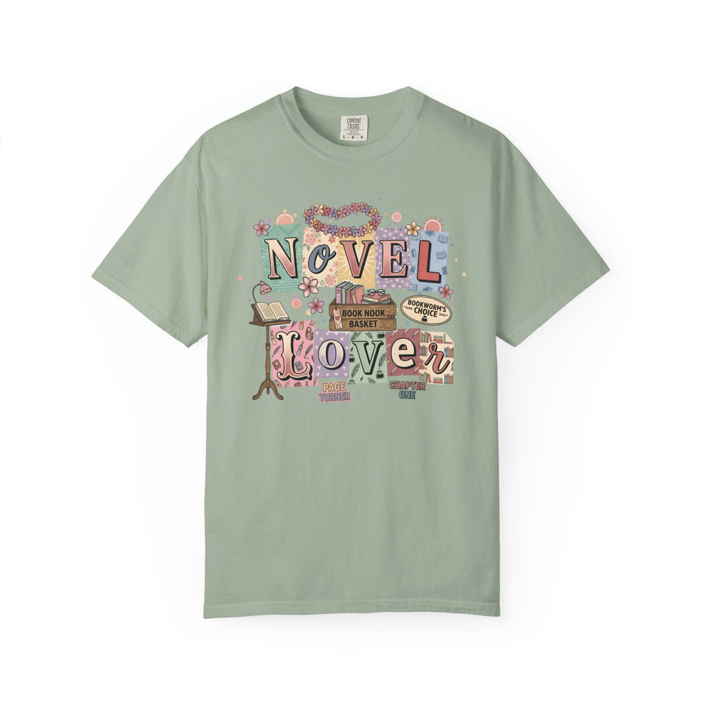 Novel Lover Reader T-Shirt — Book Lover Tee for Her Romantic