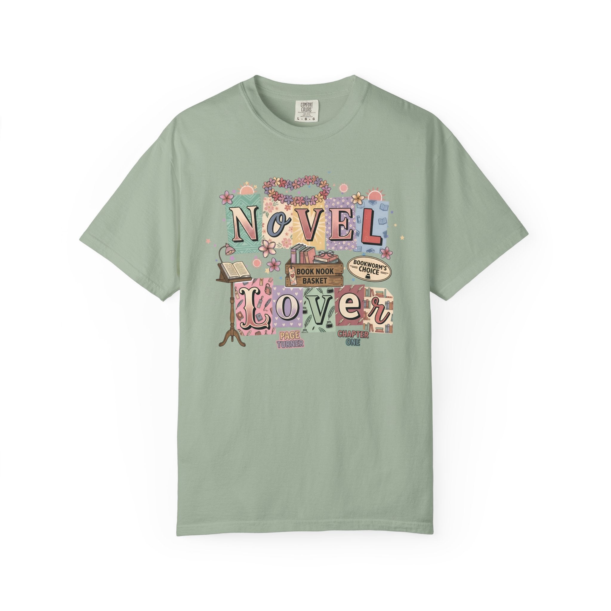 Novel Lover Reader T-Shirt — Book Lover Tee for Her Romantic