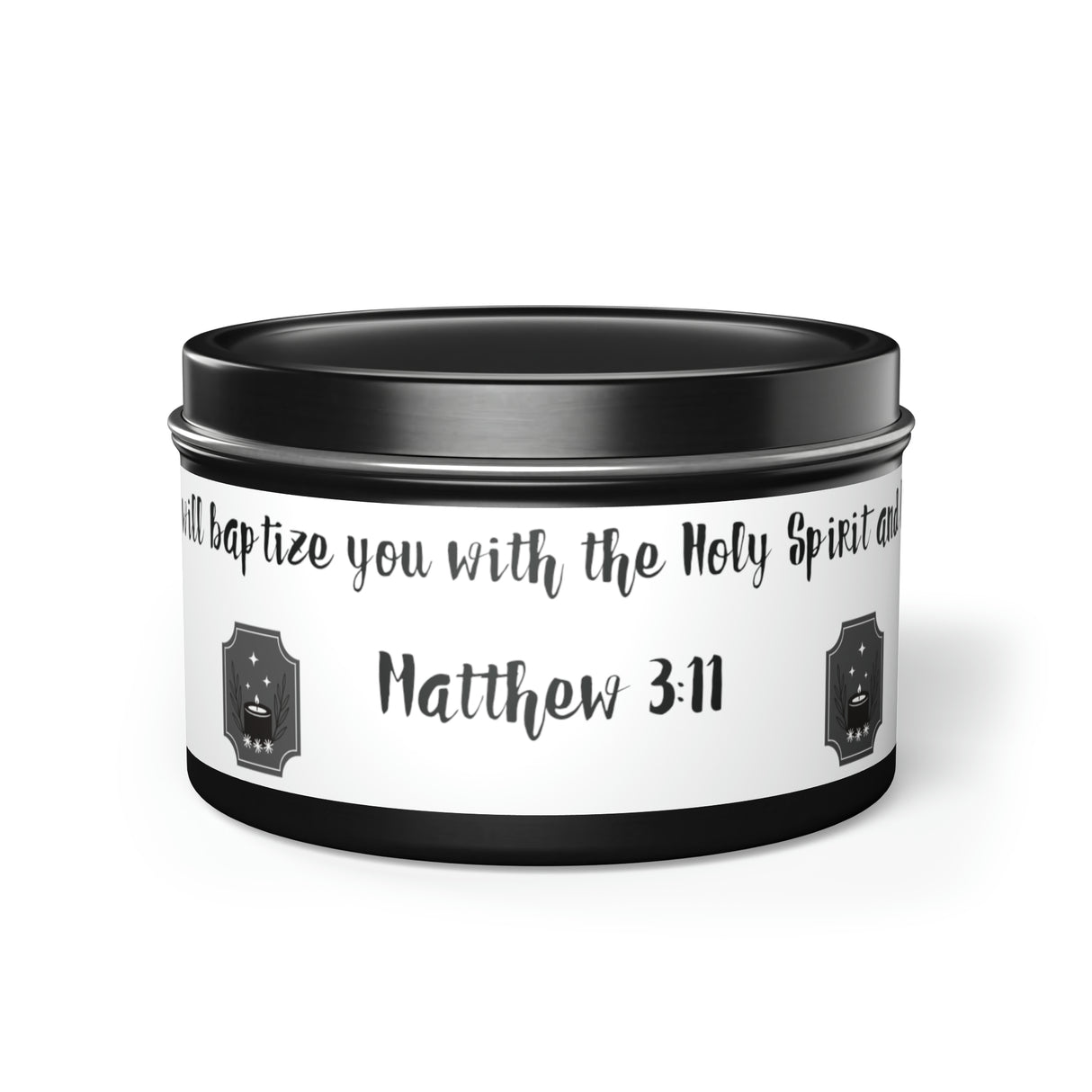 New House Sacred Light Divine Verse Tin Candles Embrace Peace with 4oz/8oz Coconut Soy Wax, Hand-Poured in USA. Lead-Free Wick, 20-40hr Burn. Evergreen, Vanilla, More Spiritual Ambiance Awaits Pure Harmony Grace..