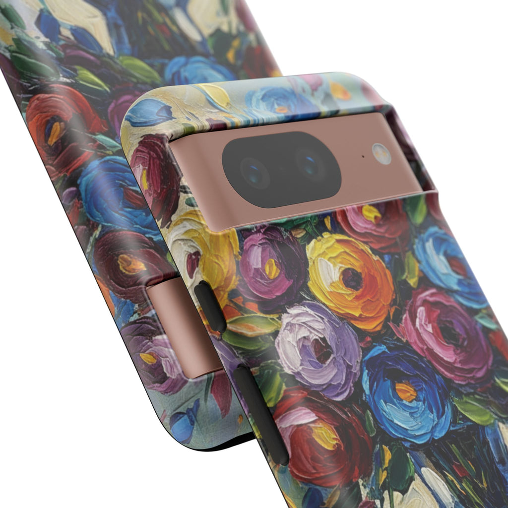 Floral Luxury Oil Painting Illusion Tough Case — Floral Art Phone Case for Art Lovers