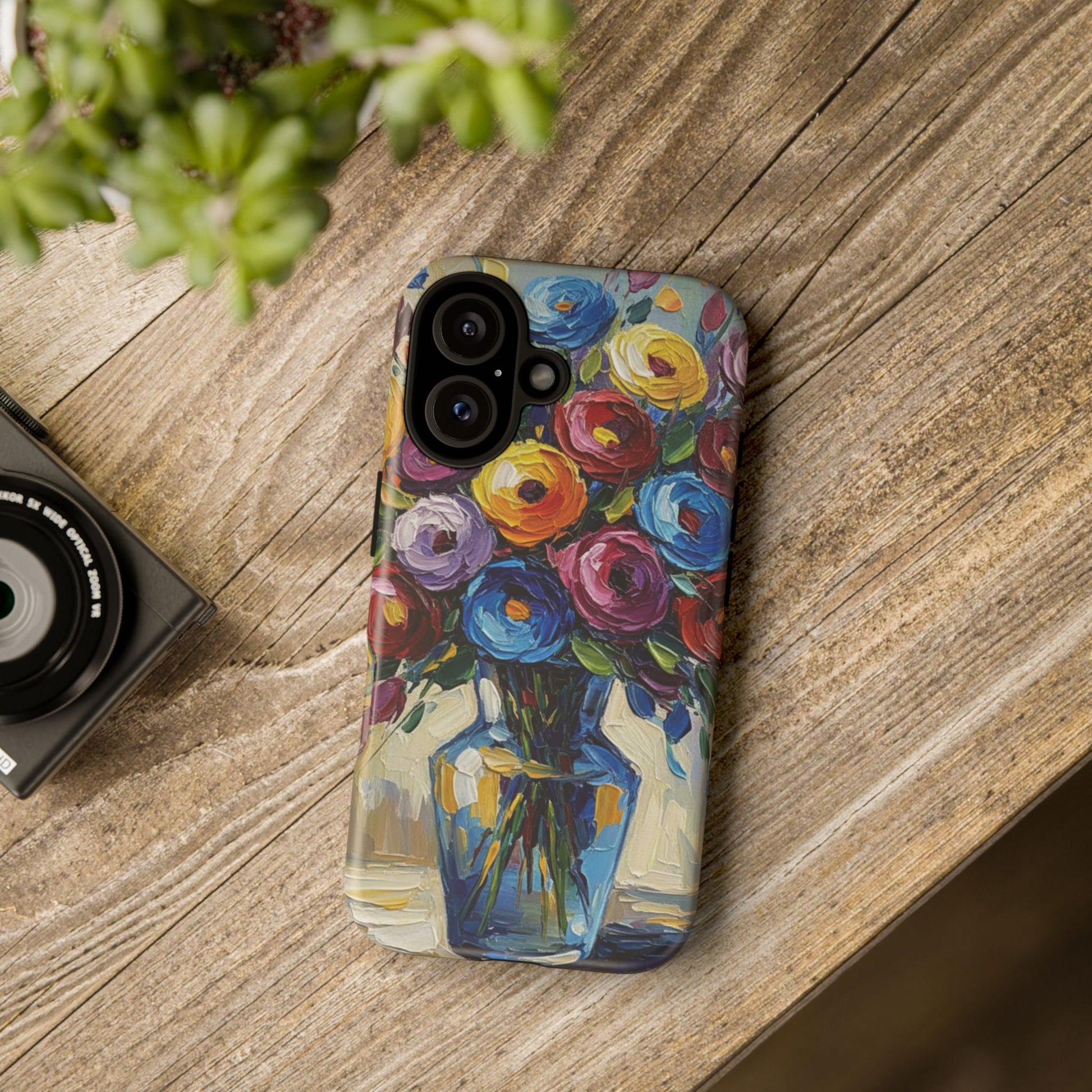 Floral Luxury Oil Painting Illusion Tough Case — Floral Art Phone Case for Art Lovers