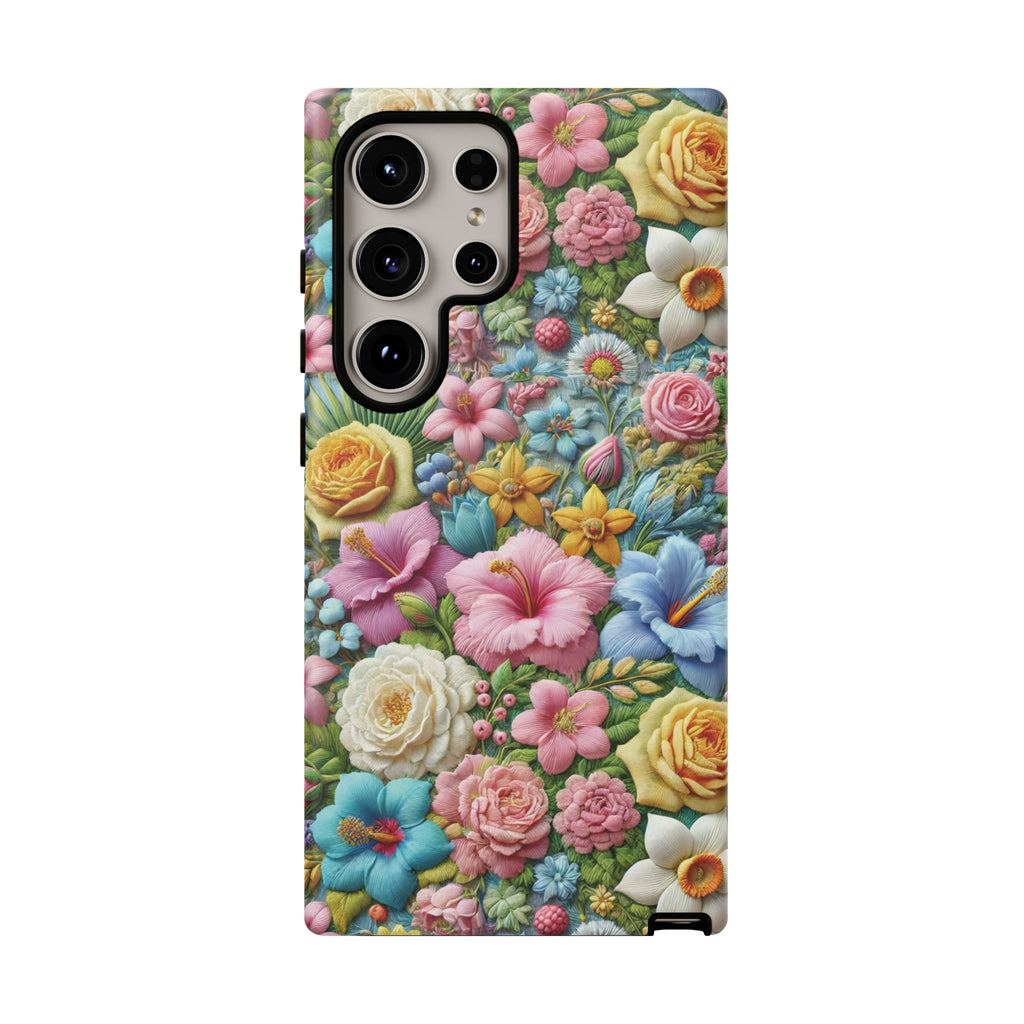 Elegant Pastel Flower Phone Case – Beautiful Floral Design, Durable Protection for Your Device, Stylish and Lightweight, Perfect Gift for Flower Lovers