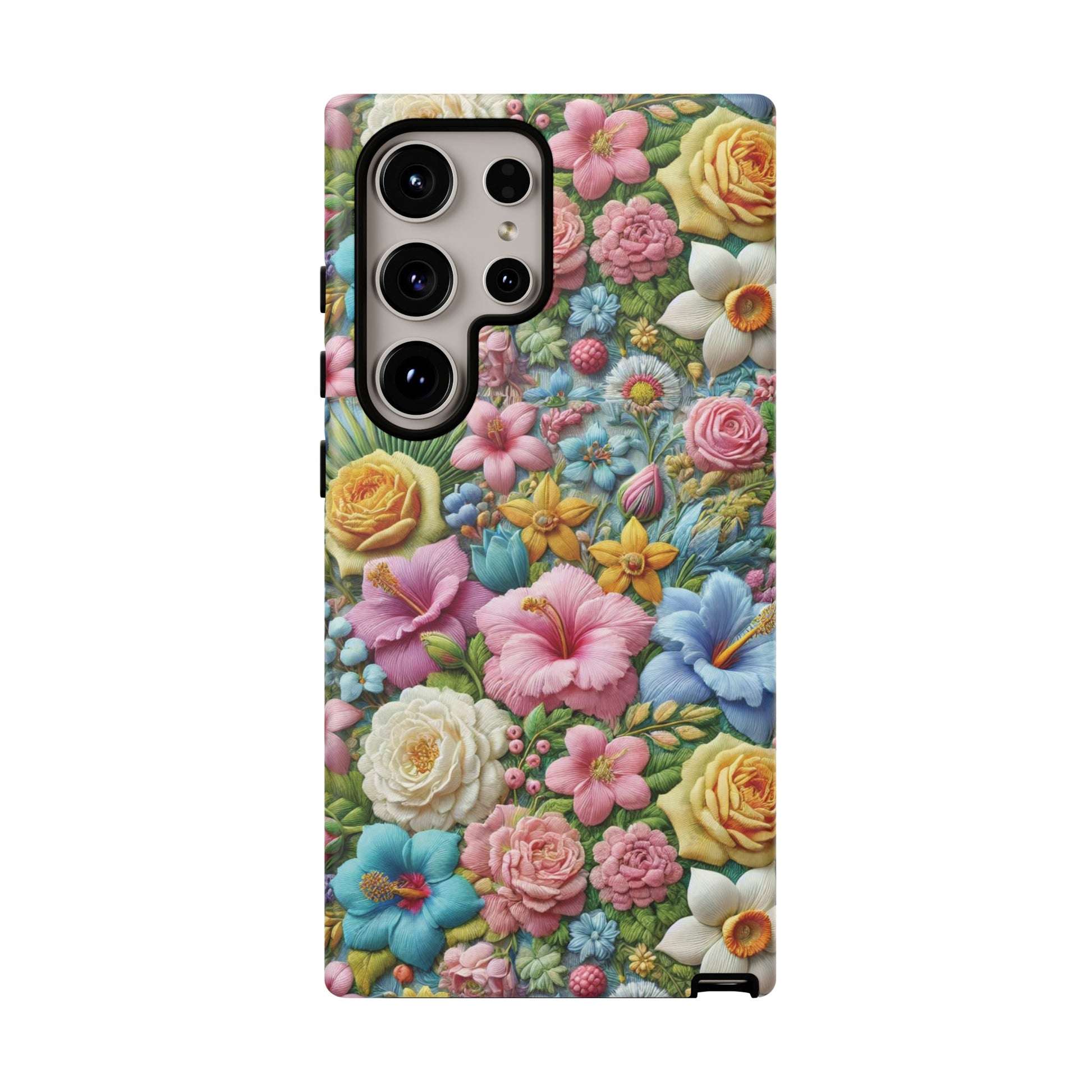 Elegant Pastel Flower Phone Case – Beautiful Floral Design, Durable Protection for Your Device, Stylish and Lightweight, Perfect Gift for Flower Lovers