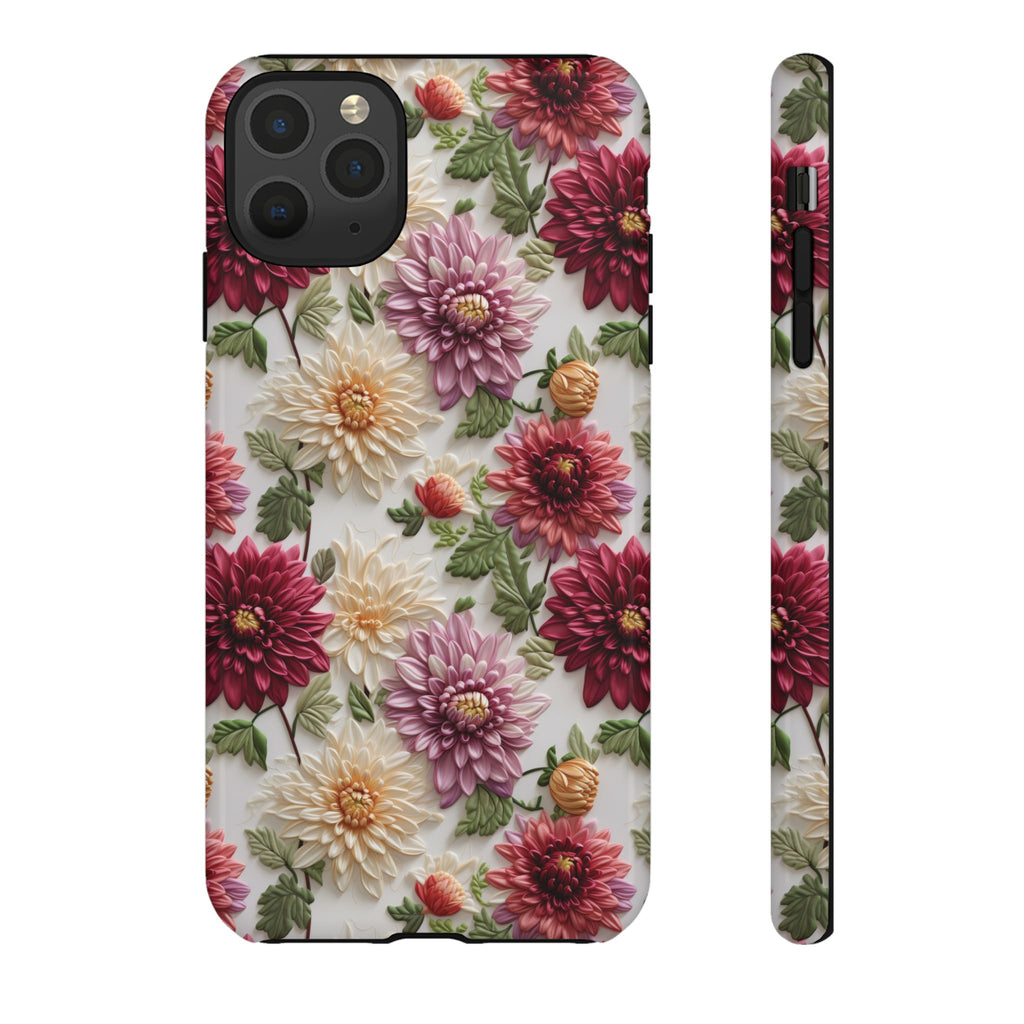Floral Fall Phone Case for iPhone 16 pro15 14 13 12  21 23 Samsung, and Pixel | Stylish Protective Cover Gift for Her Perfect for Floral Lover - MRSBYVALLE